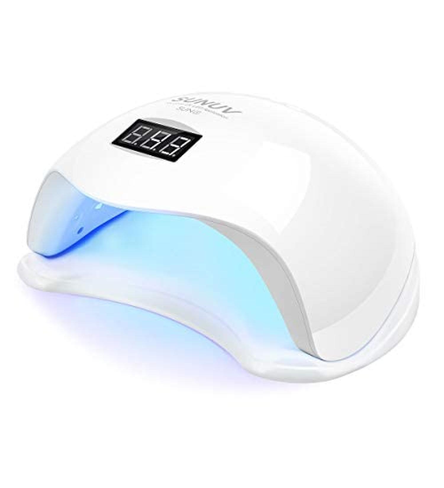 SUNUV UV LED Nail Lamp - Professional Gel Nail Polish Dryer with Sensor and 4 Timers | Manicure and Pedicure Tool - SUN5 - Buy Online on GoSupps.com