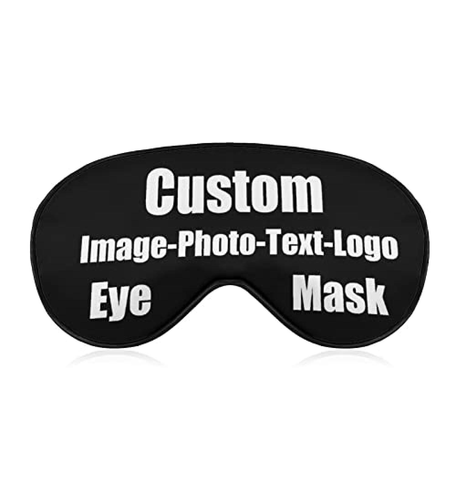 Personalized Funny Sleep Mask | Custom Design for Men, Women, and Kids | Soft Nighttime Sleeping Mask in Black - Buy Online on GoSupps.com