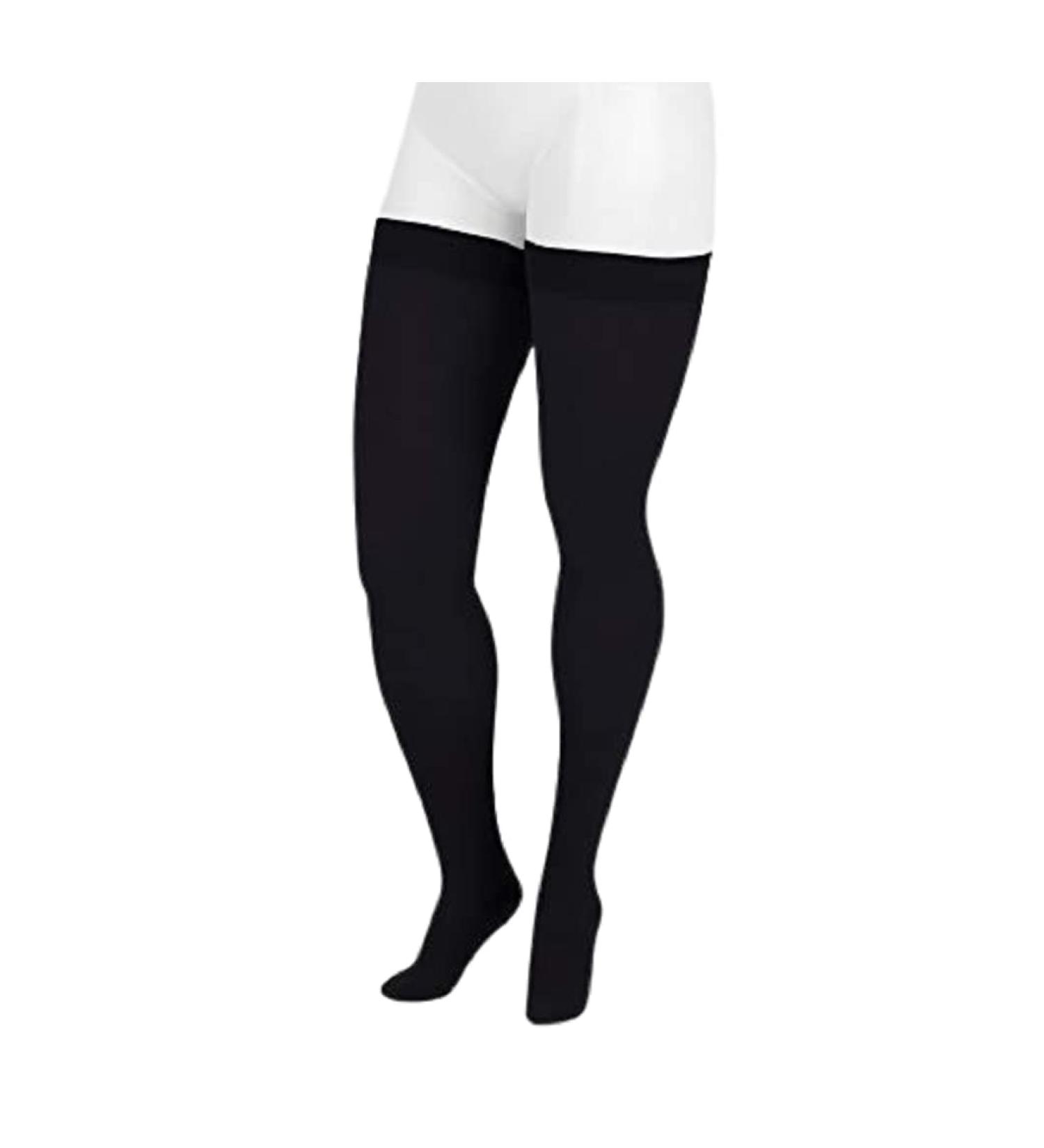 Juzo 3511 Dynamic Soft Closed Toe Stockings for Men II - 20-30 mm Hg Compression | Sili Dot Tone - Black | International Shipping Available - Buy Online on GoSupps.com