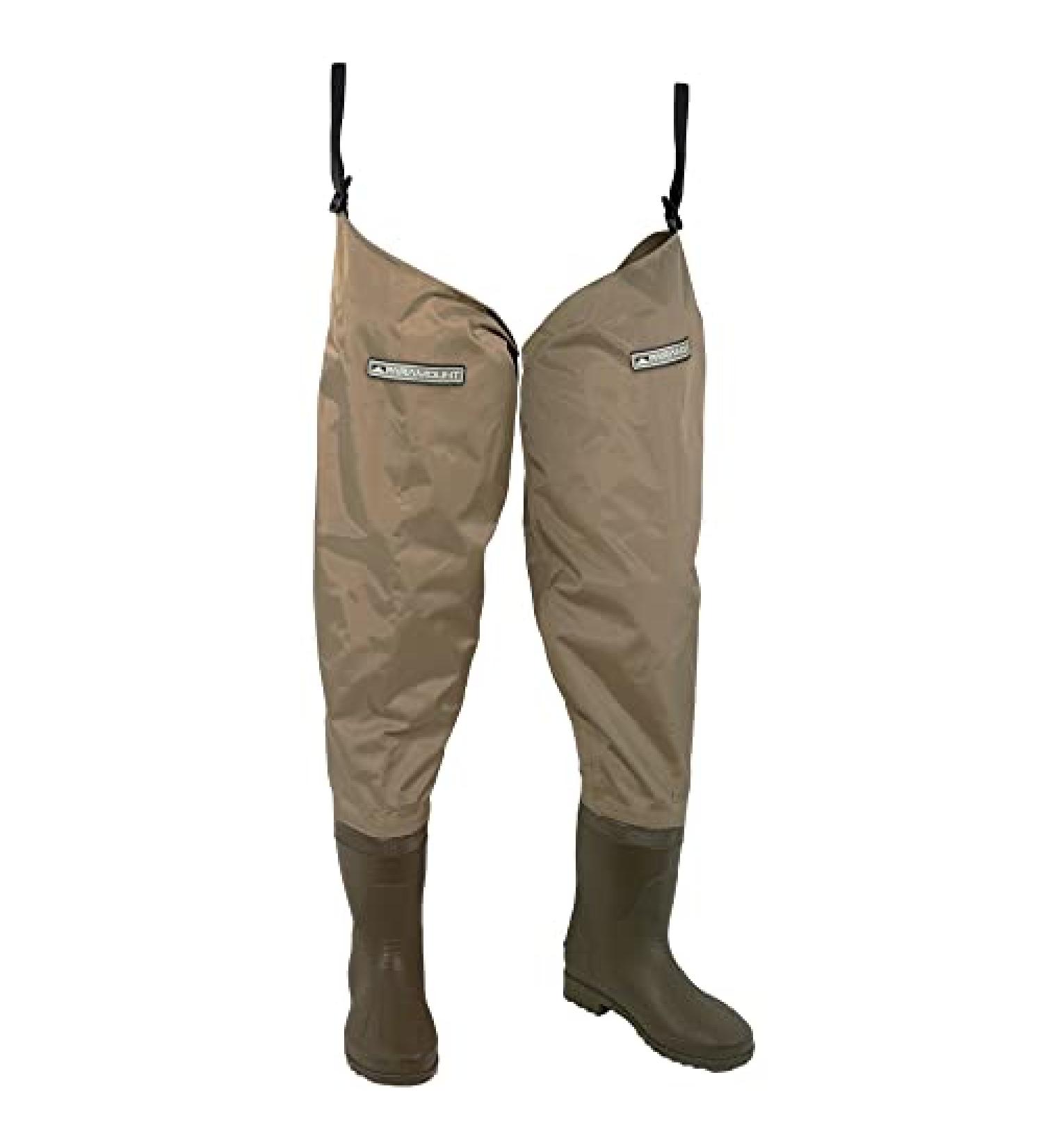 Paramount Outdoors Slipstream Hip Boots - Nylon PVC Coated, Waterproof With Attached Boot