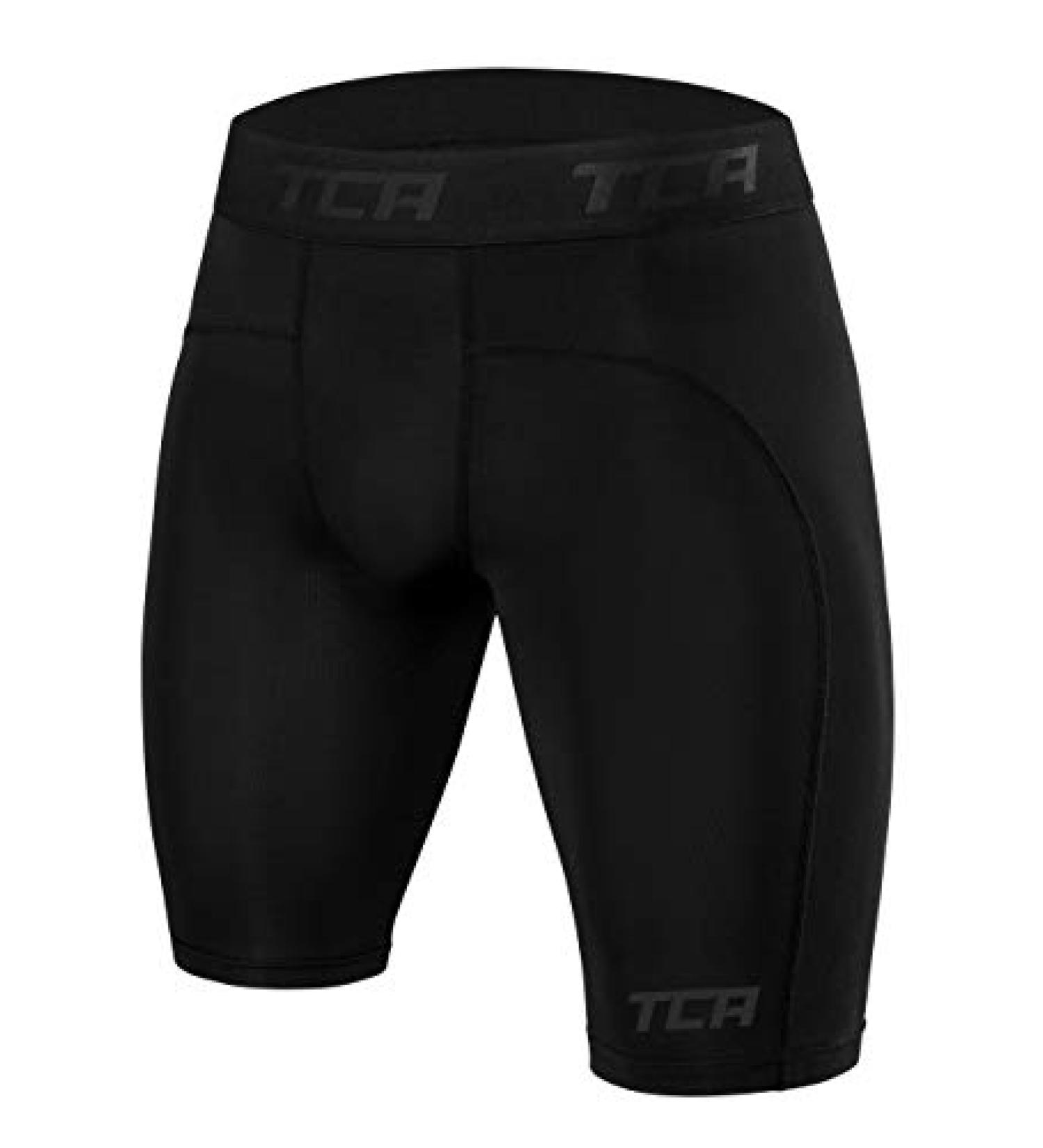 TCA Boys' Pro Performance Compression Base Layer Thermal Shorts - Size 6-8 Years, Black - Buy Online on GoSupps.com