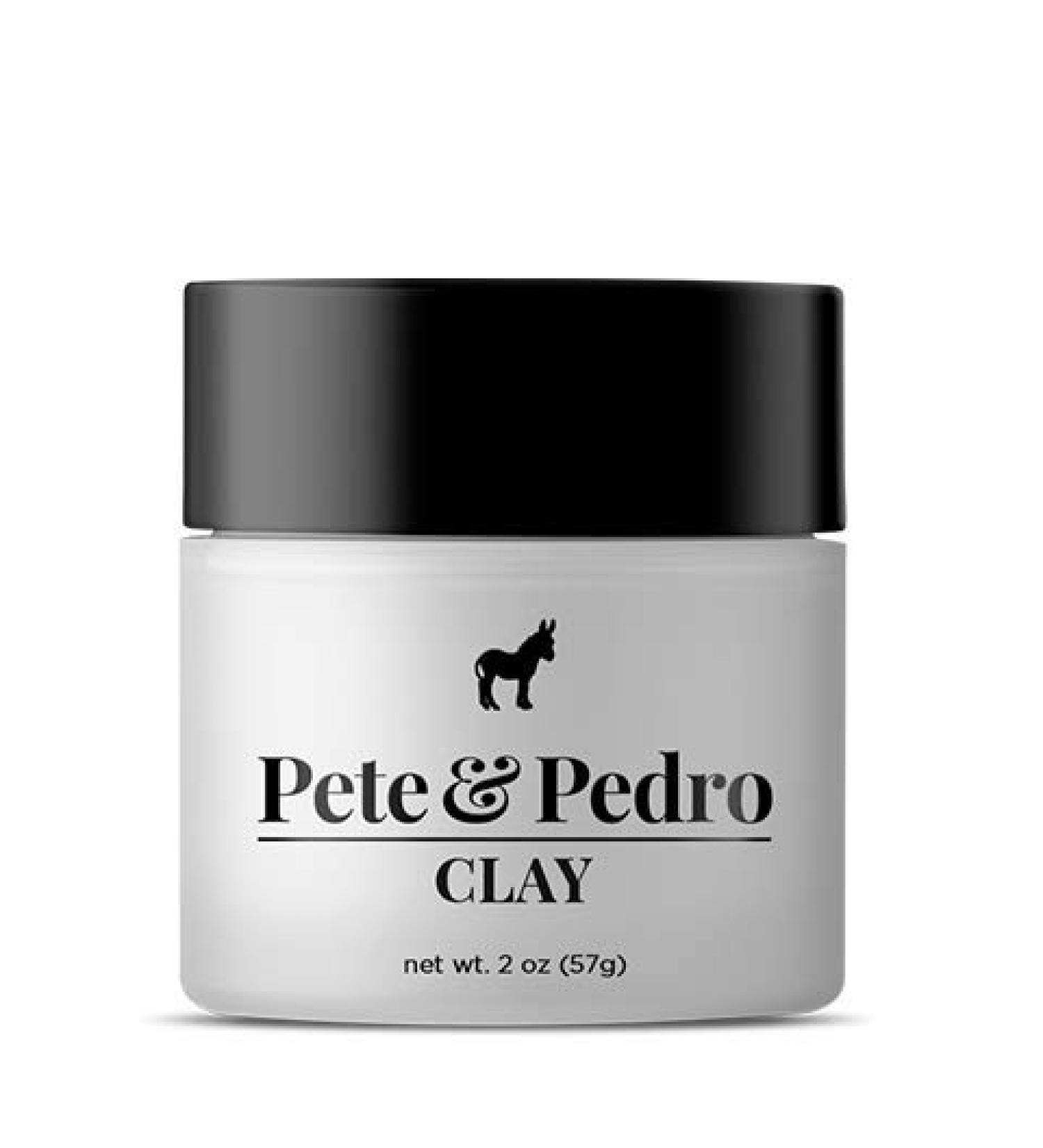 Pete & Pedro CLAY - Men's Hair Clay for Medium Hold and Matte Finish - Adds Body and Thickness - 2 oz (Pack of 1) - Buy Online on GoSupps.com