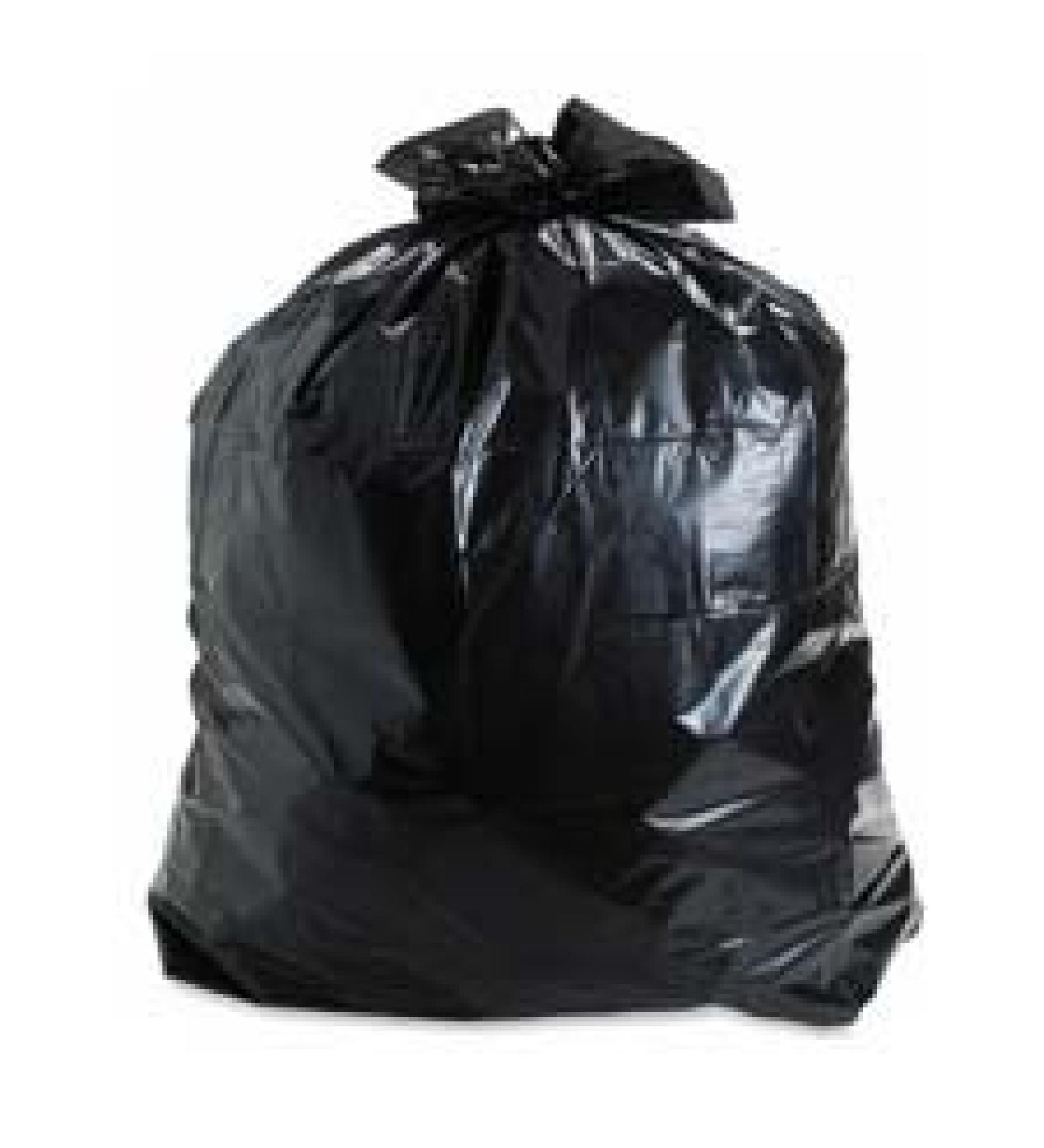 Insect-Repellent Trash Garbage Bags 55gal 2mil 37 x 52 Blk 65/Box Sold as 1 Box