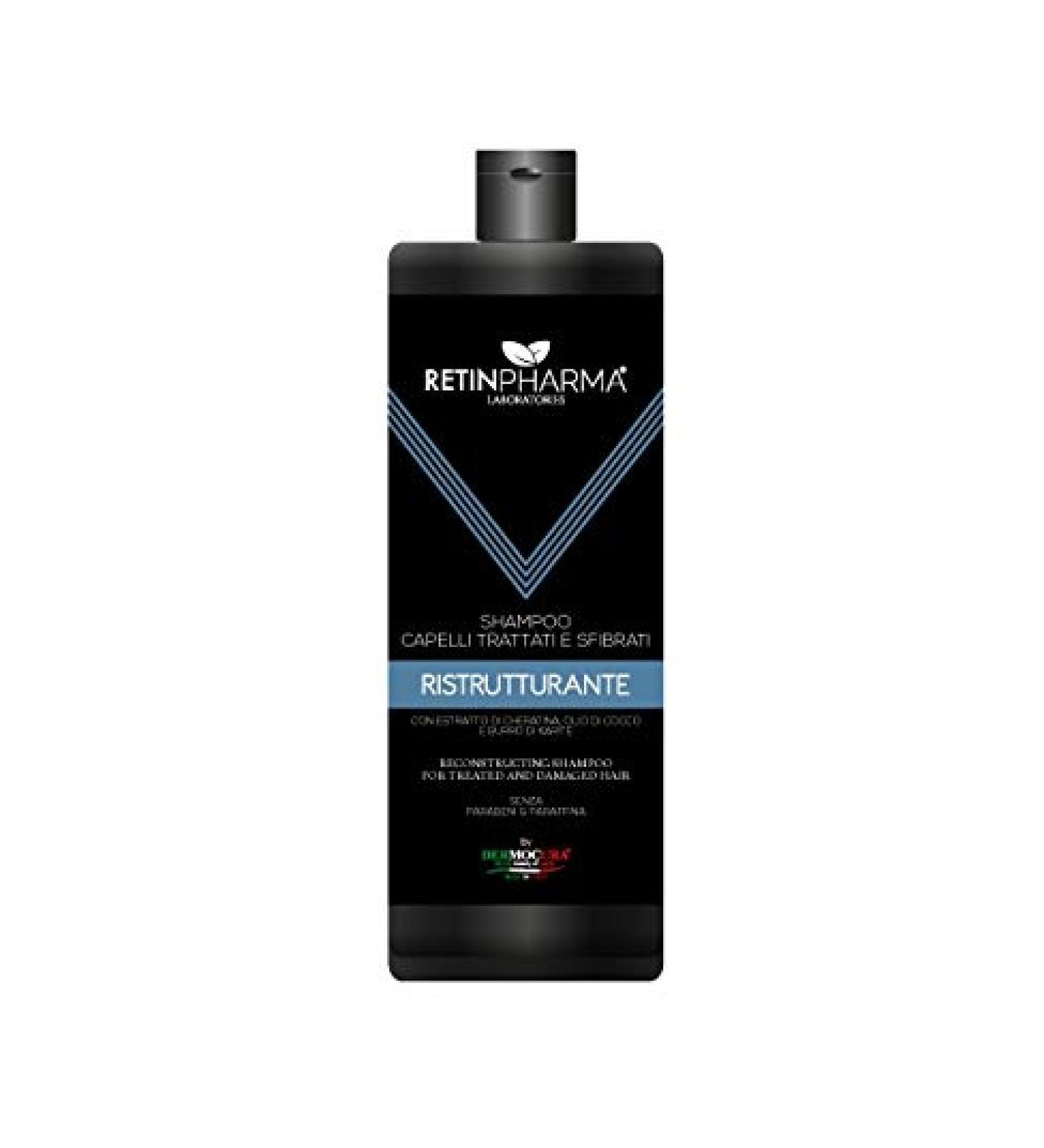 DERMOCURA Shampoo for treated and defibrated hair RETINPHARMA LABORATORIES RESTRUCTURANT 1000 ML