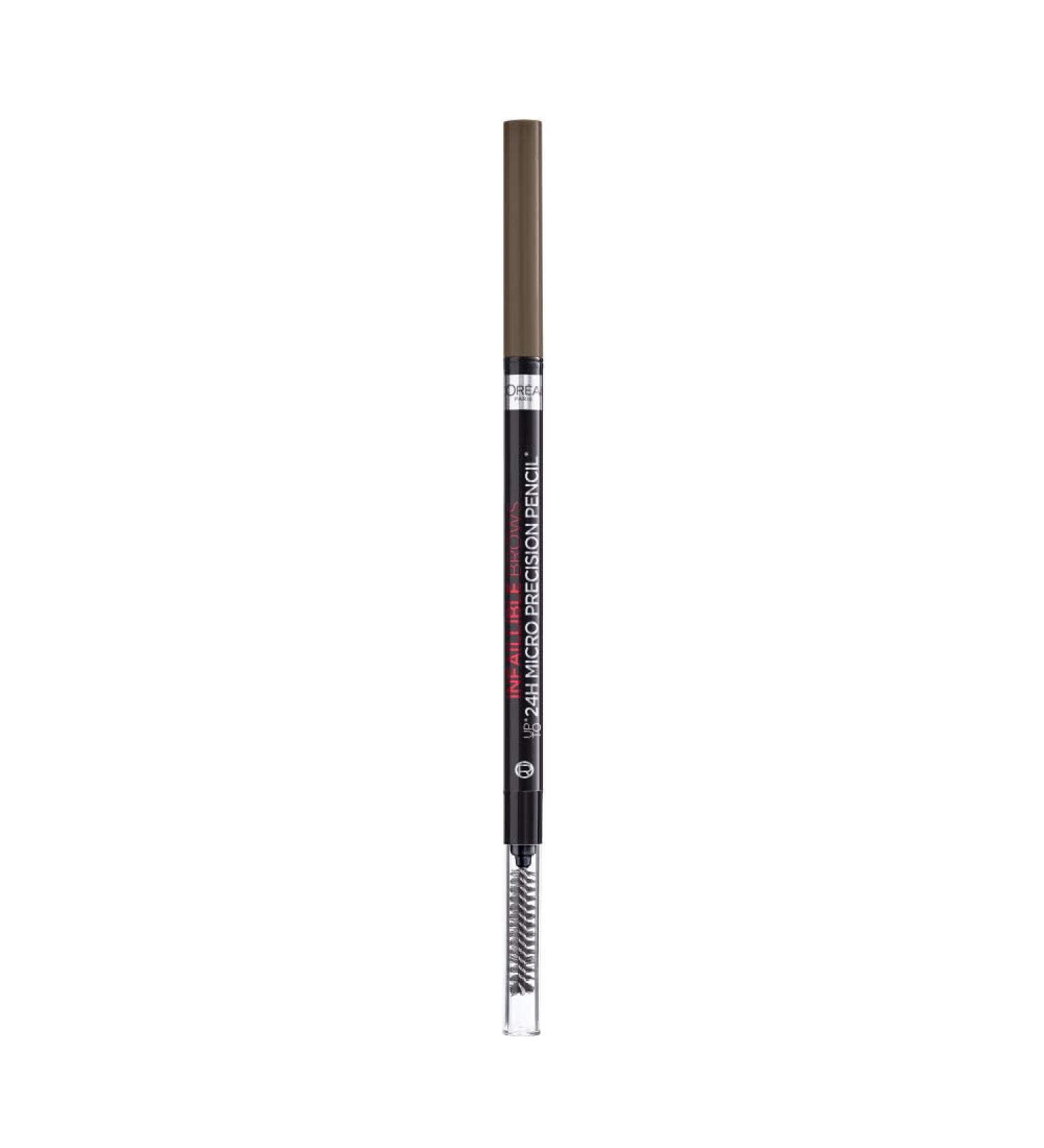 L'Or al Paris Brow Artist Skinny Definer 109 Ebony - Extra Fine Eyebrow Pencil with Brush for Precise Filling & Defining Brows - 1 Piece - Buy Online on GoSupps.com