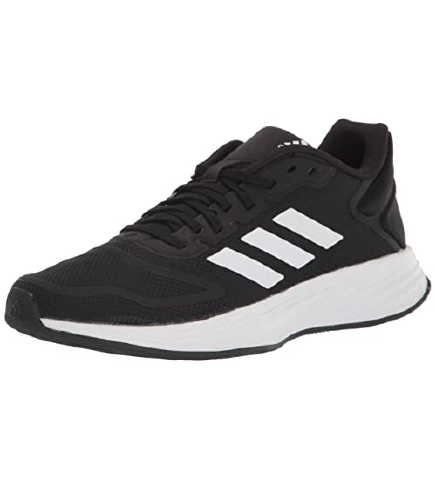 adidas Duramo 10 Running Shoe - Big Kid (8-12 Years) - Black/White - Size 4 - Buy Online on GoSupps.com