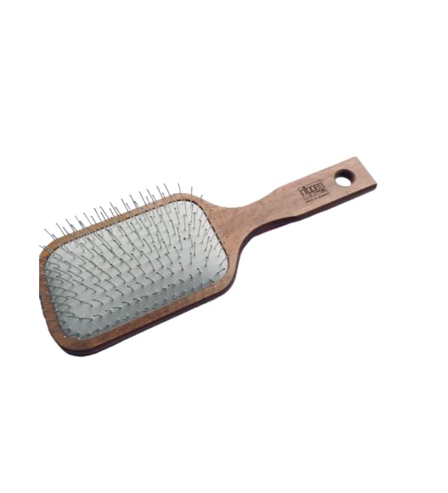 Nippes Solingen Pneumatik-Haarbrush |Paddel brush gives the hair a shiny healthy lookDevelop long hair |Smoothing and taming of frizzy hair |Large rectangular paddle brush |Large rectangular