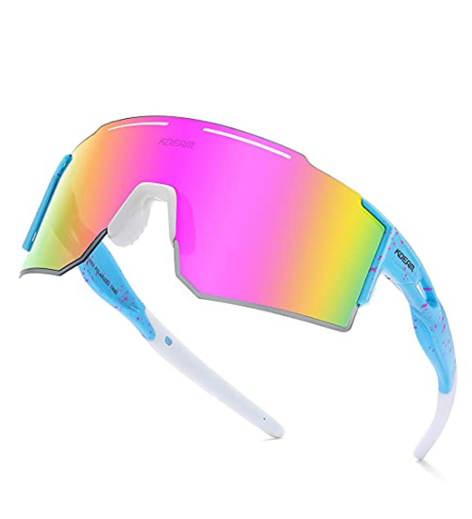 Sports Polarized Sunglasses for Men and Women | UV 400 Protection for Cycling, Skiing, Driving | C17 Medium - Buy Online on GoSupps.com