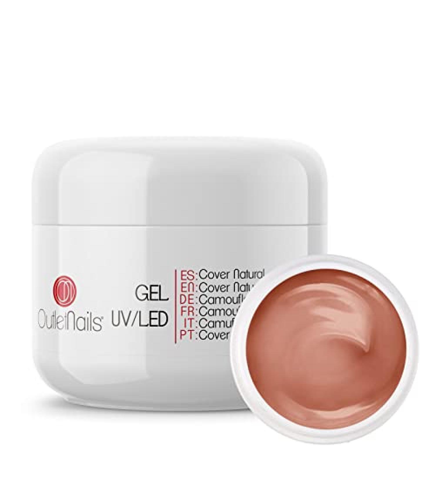 Gel Cover Rose LED/UV for Gel Nails 50ml / Cover Gel Rose/Camouflage Builder Pink/Cover Color Rose 50g - Buy Online on GoSupps.com