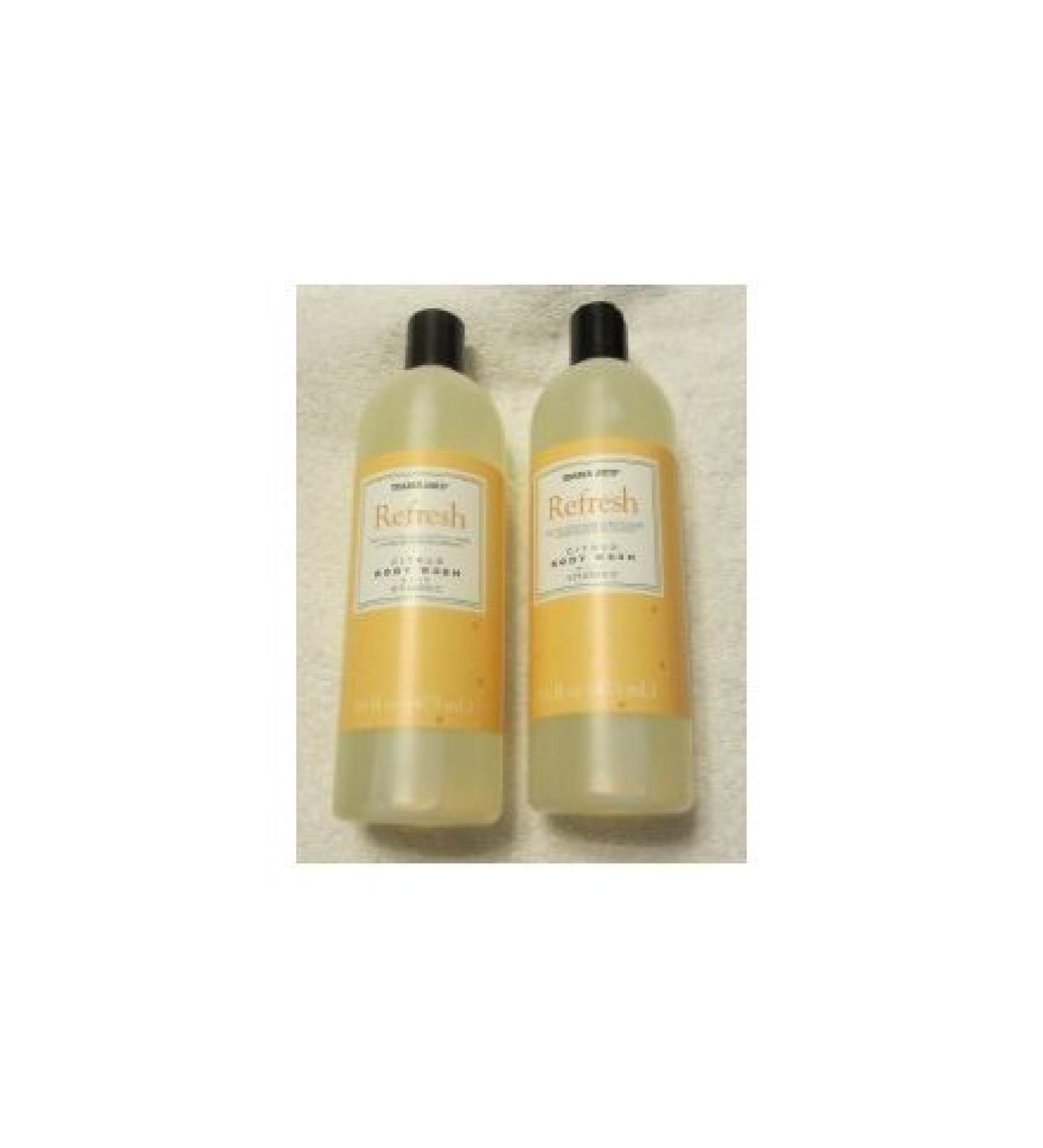 Trader Joe's Refresh Citrus Body Wash with Vitamin C - Cruelty Free (Two 16 Fl Oz Bottles)