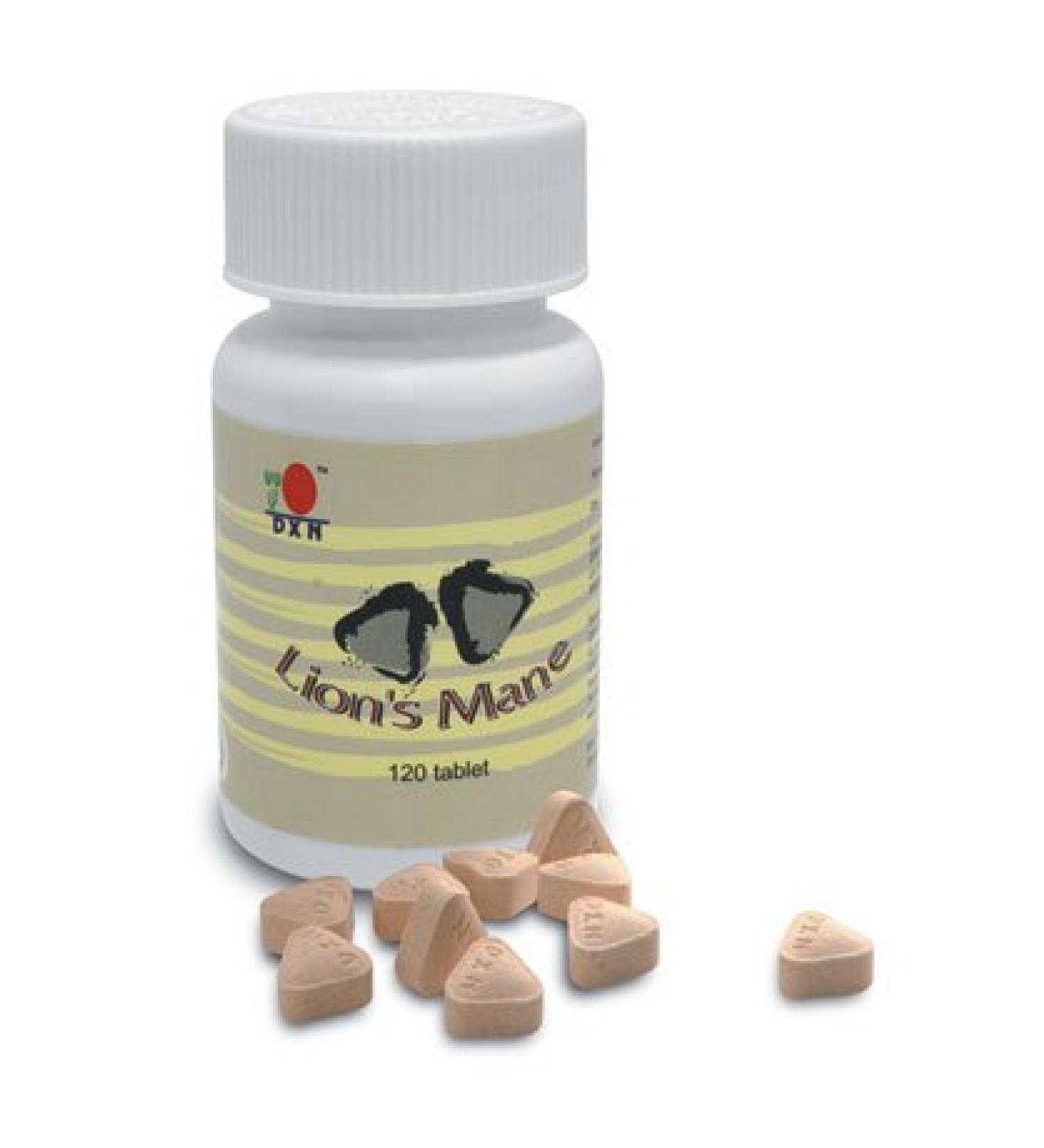 DXN Lion's Mane Memory & Nerve Support 120 Count Tablets by DXN