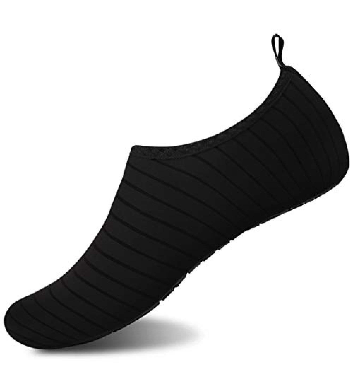 WateLves Water Shoes Barefoot Quick-Dry Aqua Socks for Beach Swim Surf Yoga - Size 8.5-9.5 Women/7.5-8.5 Men - Tw.black - Buy Online on GoSupps.com