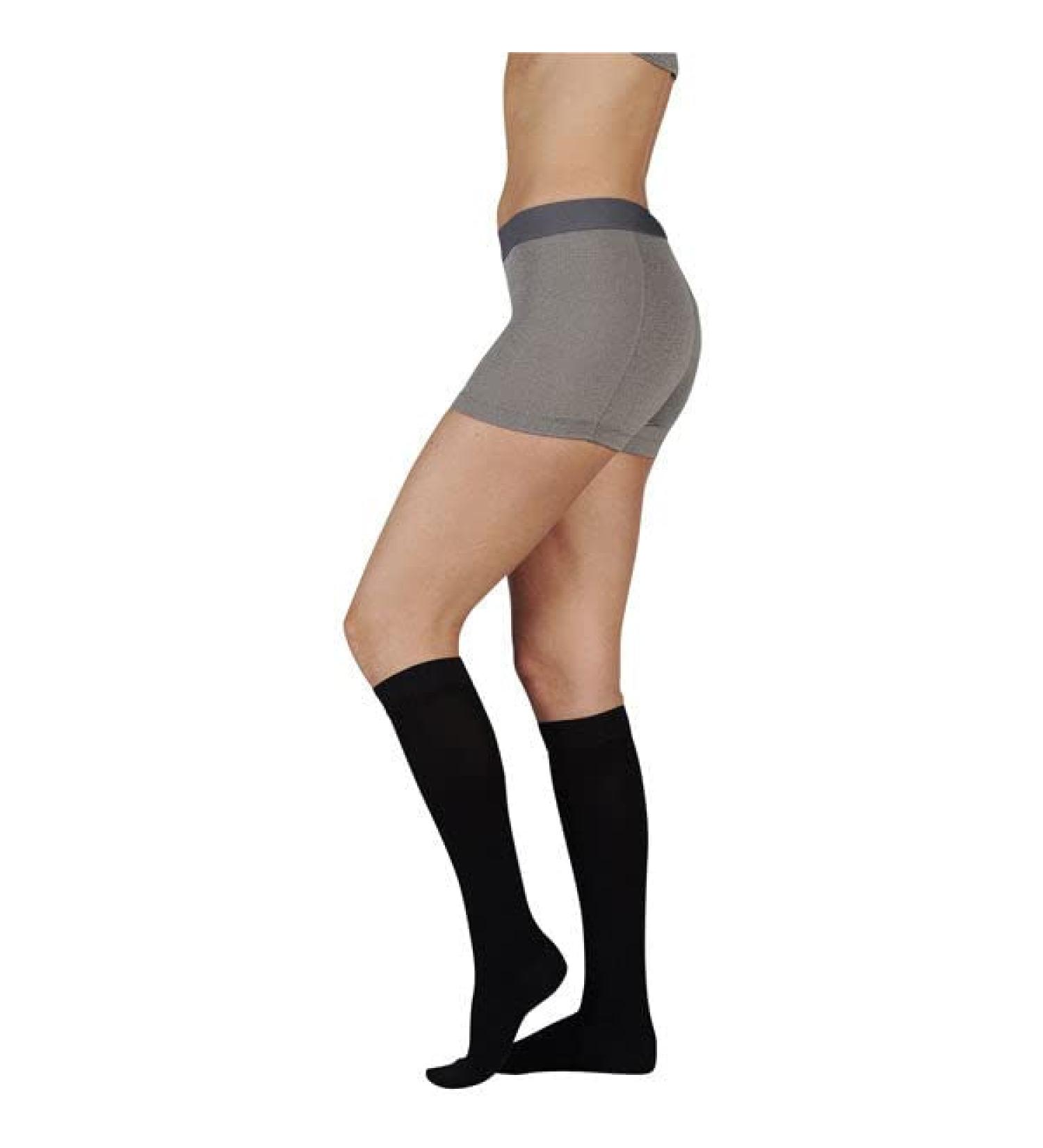 Juzo Soft 2000 15-20mmhg Knee-High Closed Toe Sock with Silicone Top Band