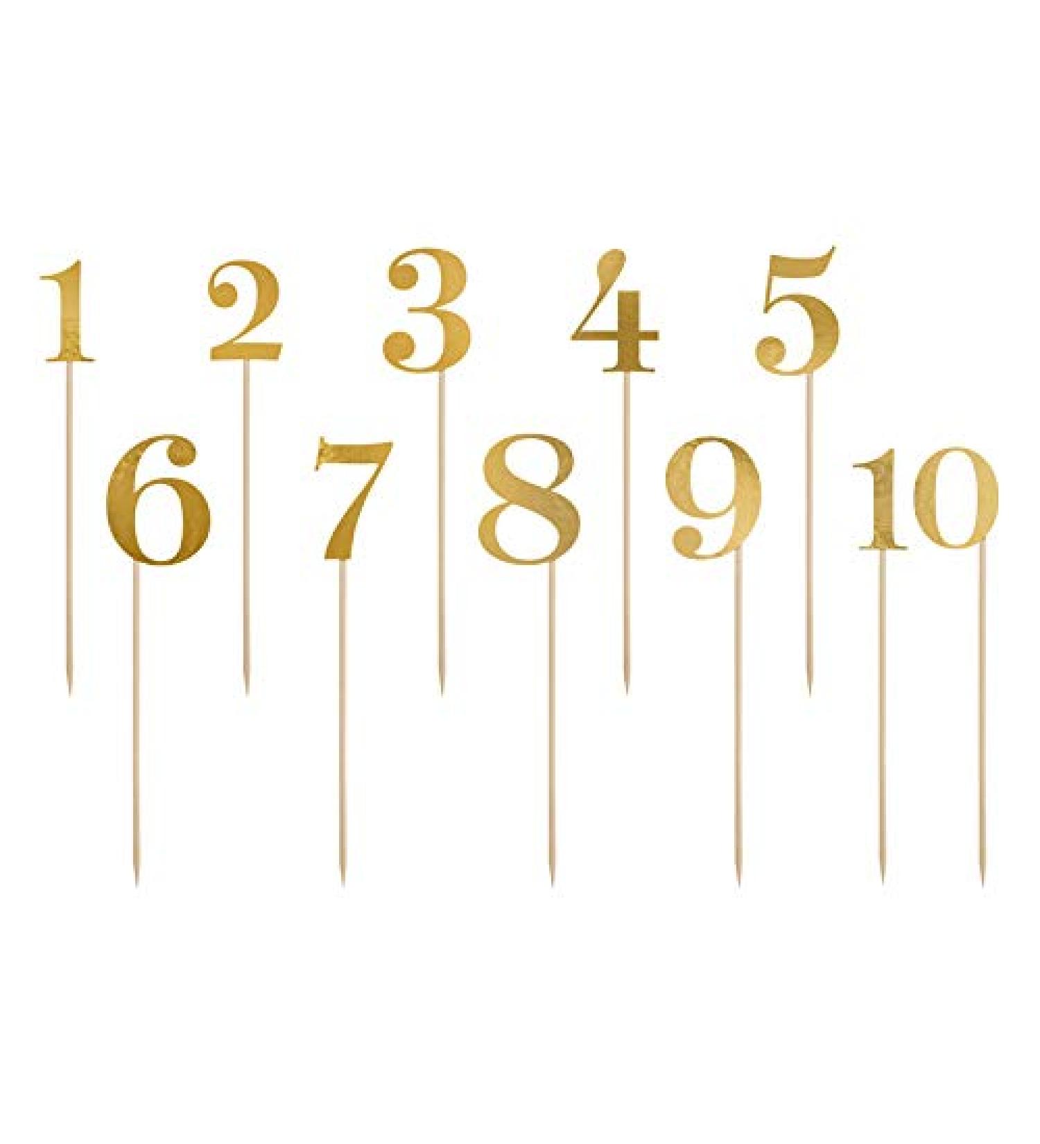 Schnooridoo Cake Topper - Elegant Gold Cake Decoration for Weddings & Birthdays (Numbers 1-11) - Perfect for International Shipping - Buy Online on GoSupps.com