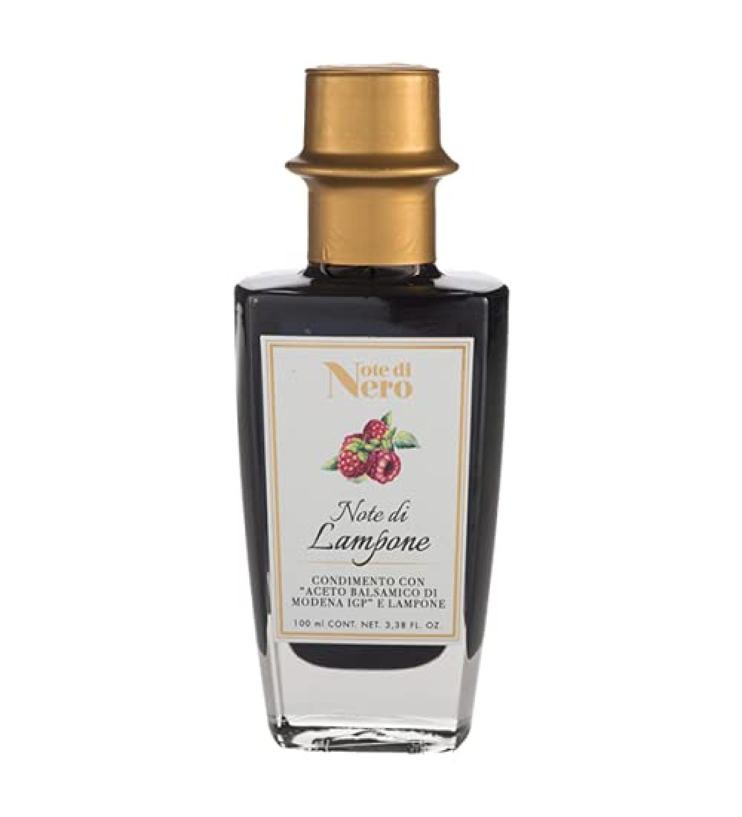 Note di Nero Condimento Aceto Balsamico Raspberry Balsamic Vinegar from Modena Italy 100 ml