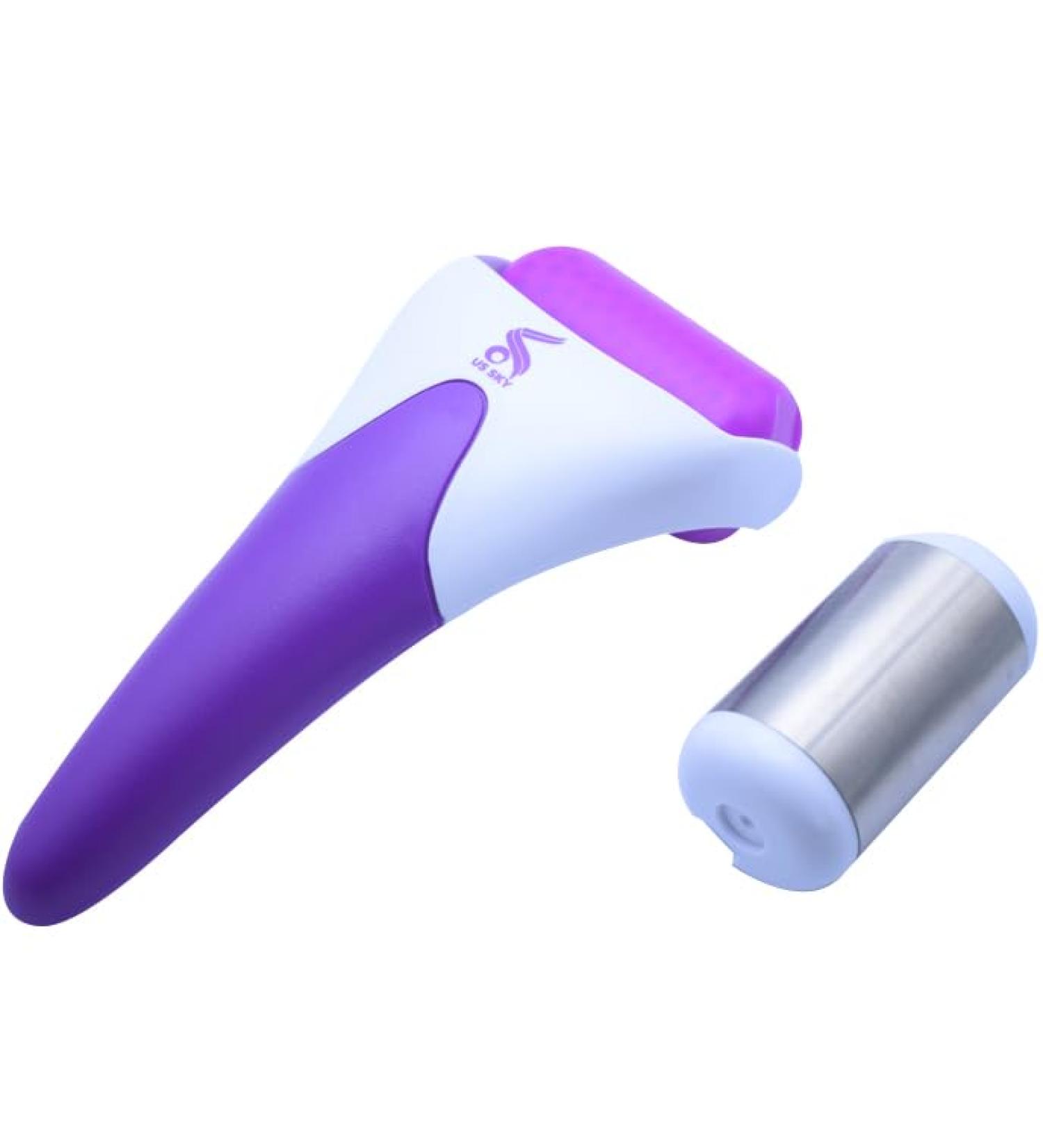 Facial Massage Roller with Extra Steel Head - Ice Roller for Face & Eyes Gua Sha Tool for Puffiness Relief & Wrinkle Reduction | Buy Online - Buy Online on GoSupps.com