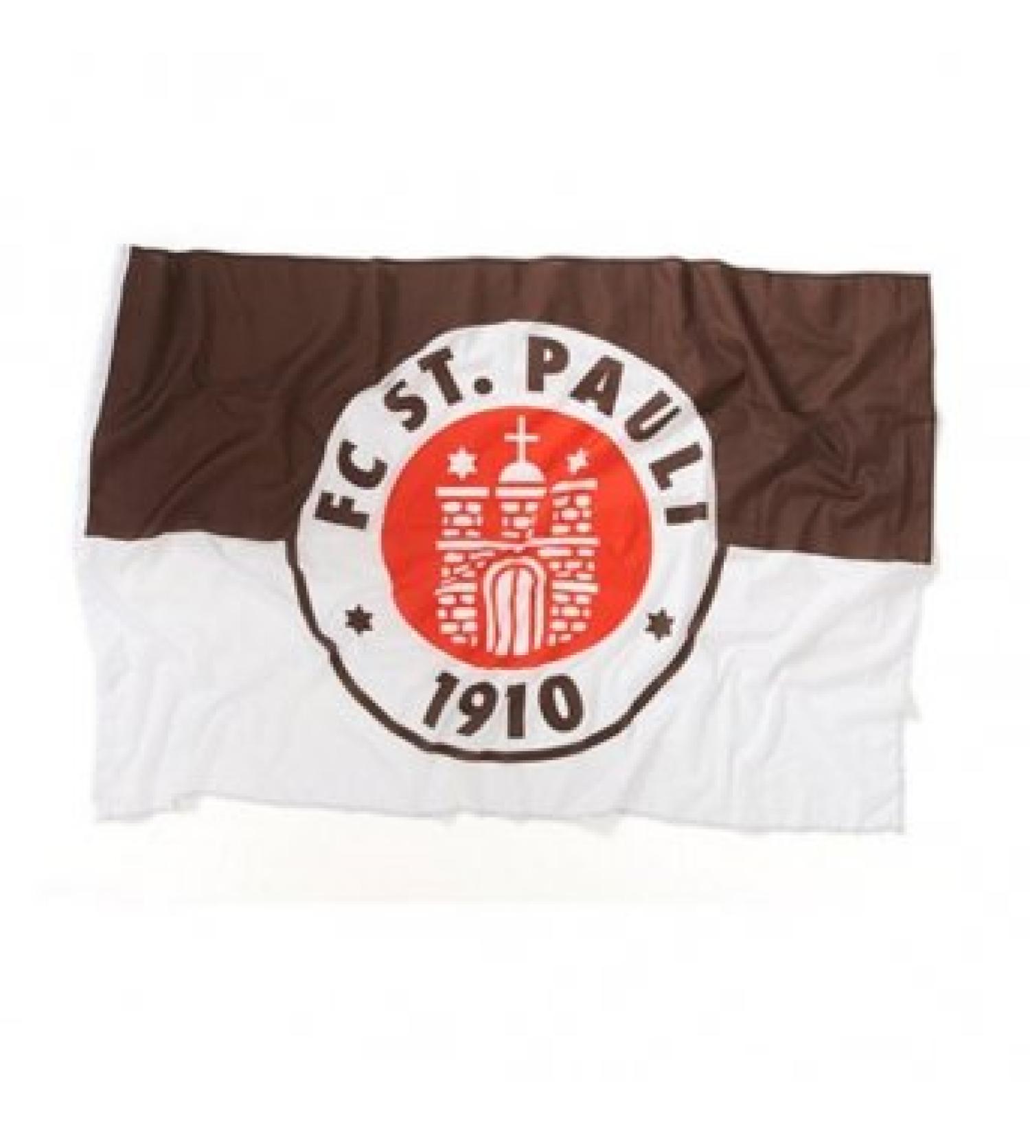 Upsolut 1.FC St. Pauli - Logo Flag Brown 1x1 5m