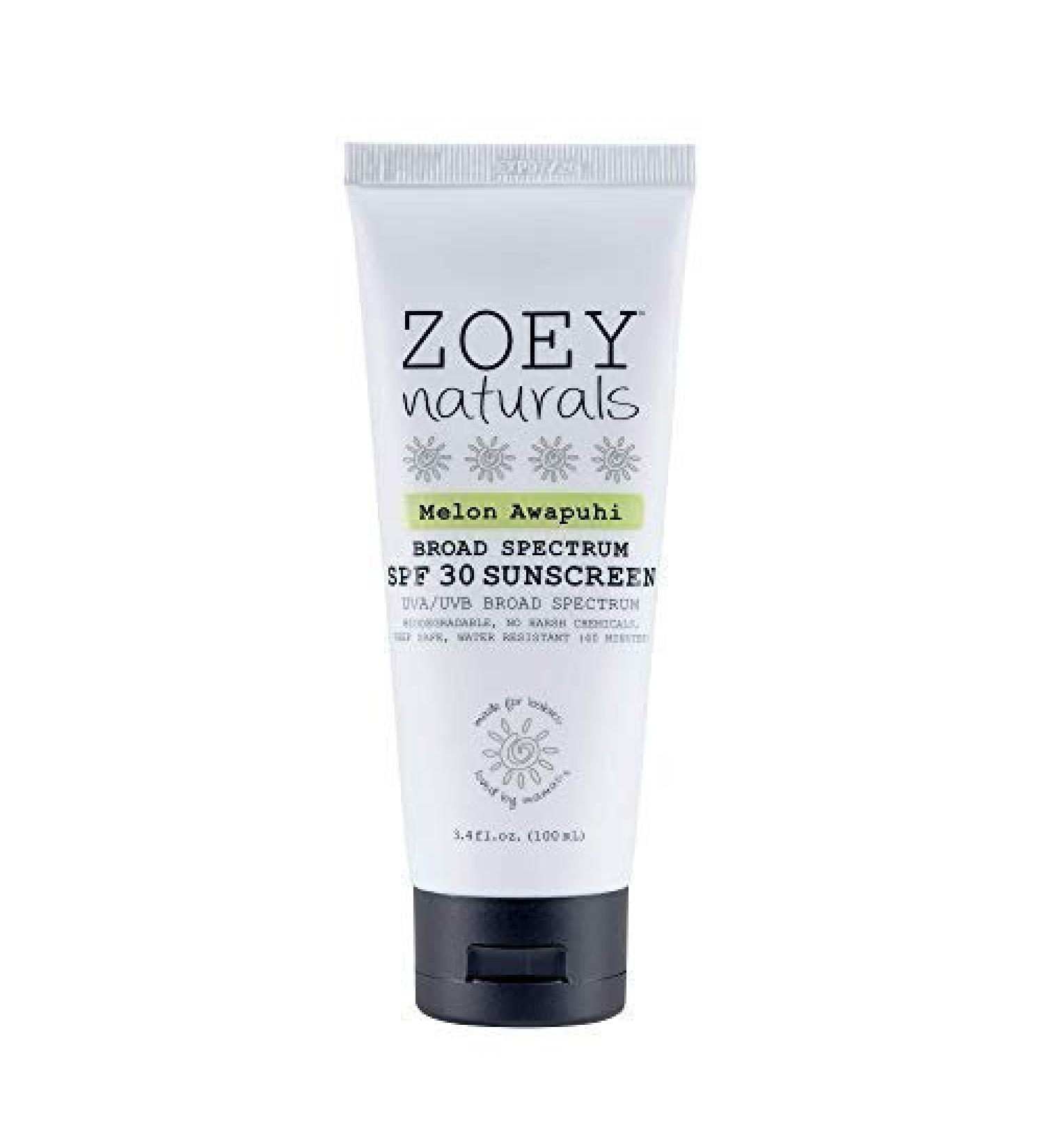 Zoey Naturals Broad Spectrum SPF 30 Sunscreen for Babies and Children - Made in USA | Cruelty Free & Reef Safe - Buy Online on GoSupps.com
