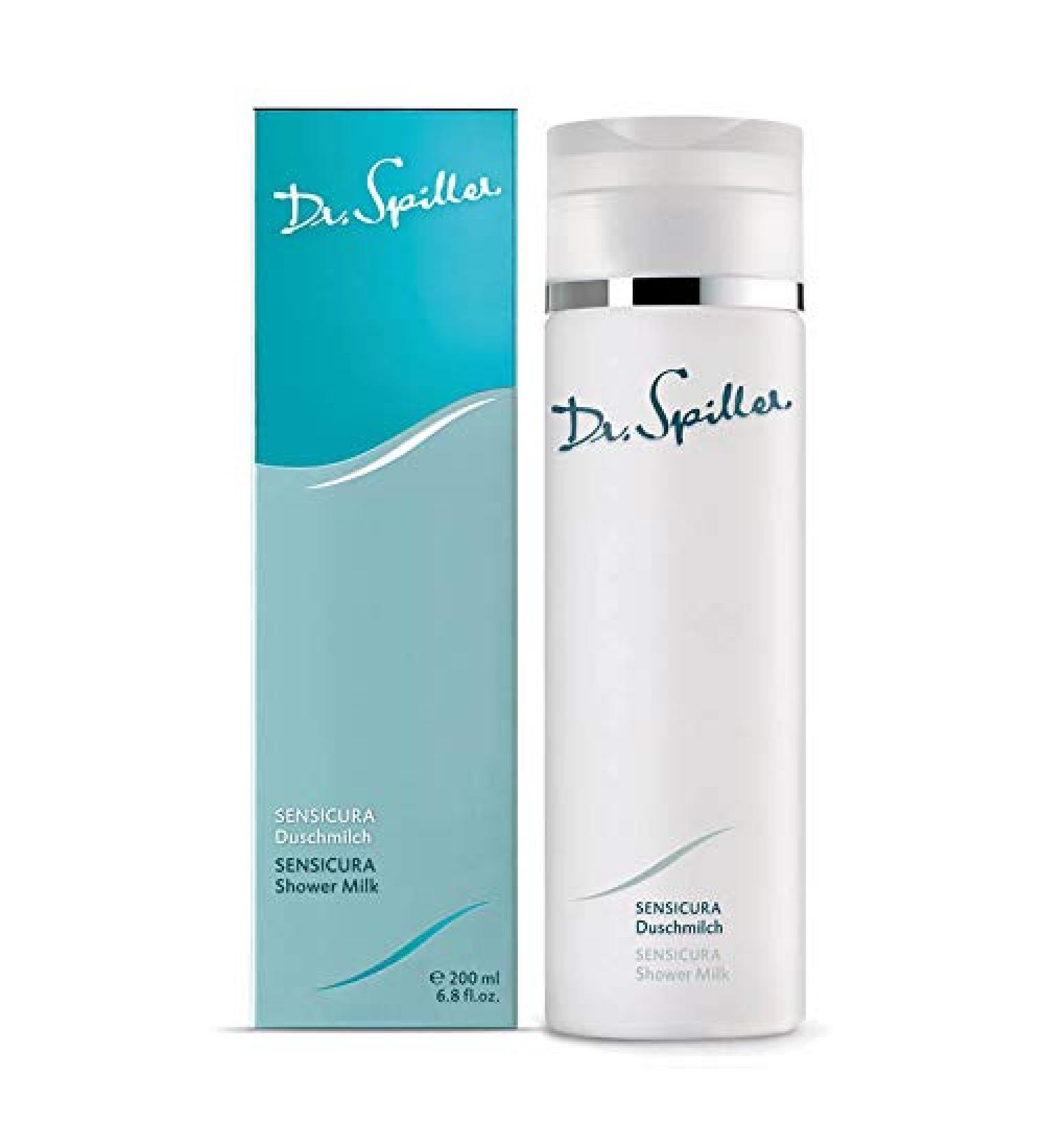 Dr AS Player Dr Siller Sensicura Shower Milk for hypersensitive skin mild body cleansing smoothes wrinkles and hydrates and hydrates and magnolia bors vitamin F complex lipid content 4 200 ml