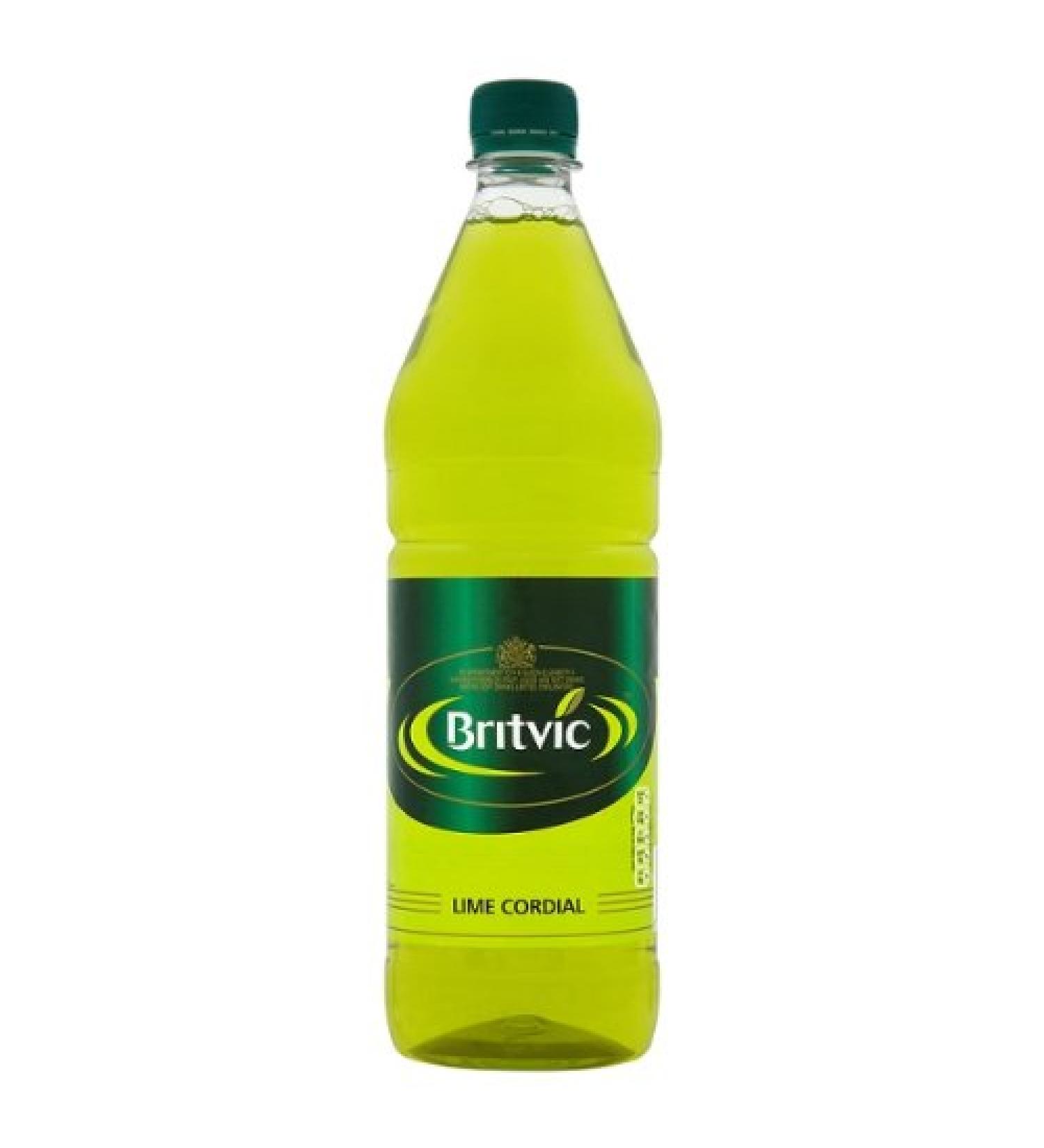 Britvic Lime Cordial Lot de 12 bouteilles de 1 l