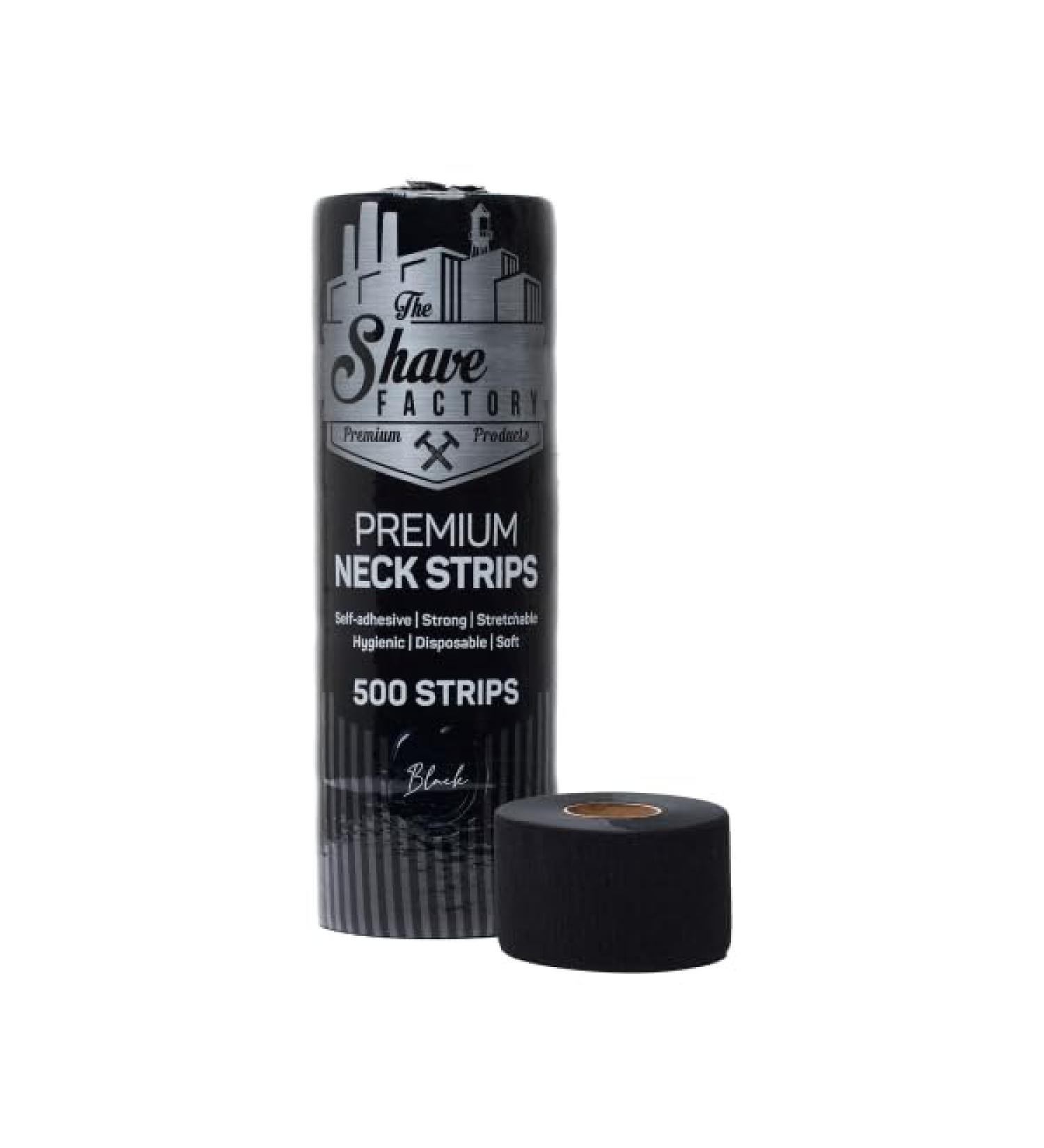 The Shave Factory Hygienic Black Neck Strip 500 Strips - 5x 100 Rolls Pack (Black) - Buy Online on GoSupps.com