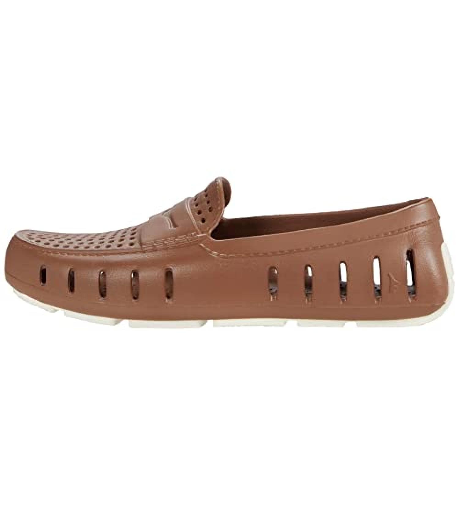 Men's Floafers Country Club Driver Water Shoes - Size 8, Driftwood Brown/Coconut - Buy Online on GoSupps.com