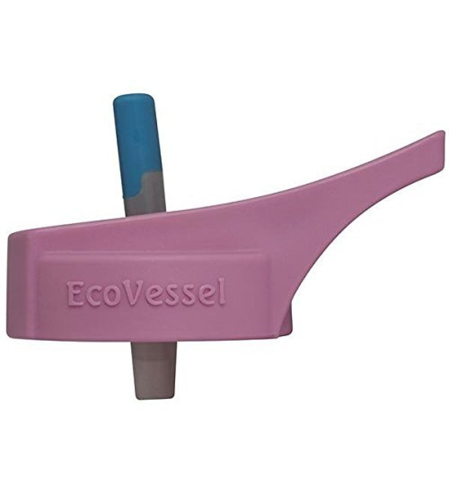 EcoVessel Kids Pink w/ Blue Straw Top - BPA-Free Water Bottle Accessory - Buy Online on GoSupps.com
