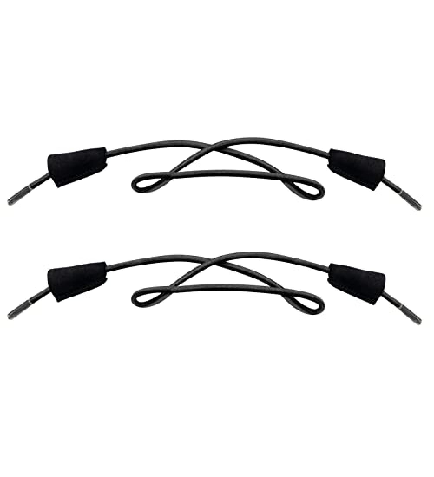 Elastic Shoelaces Replacement for Hey Dude Shoes - Black 16Inch - Buy Online on GoSupps.com