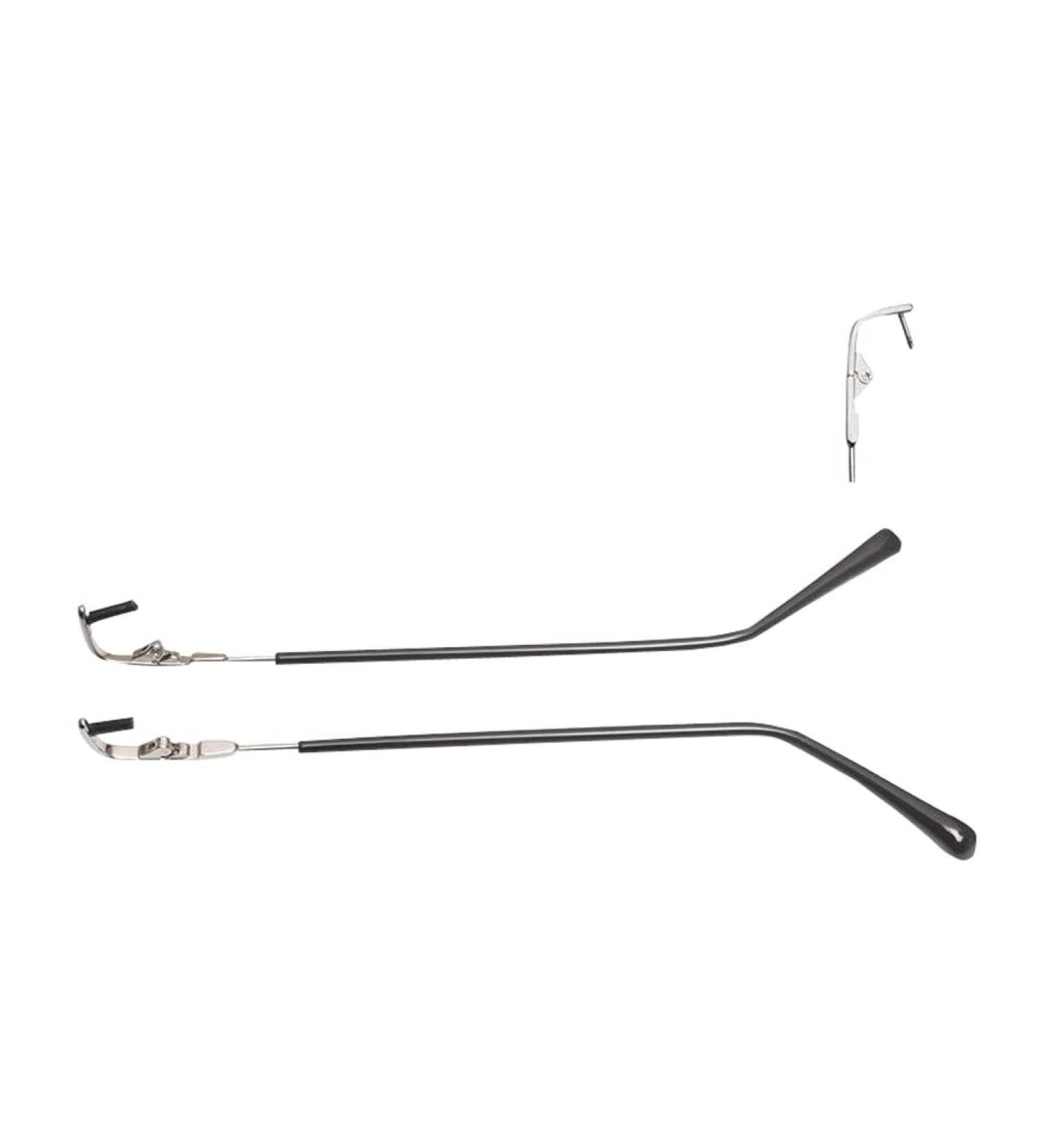 Jingyun 1 Pair Metal Eyeglasses Replacement Glasses Spare Eyeglass Frames Temple Glasses Arms Legs for Adults No Card Slot-K03