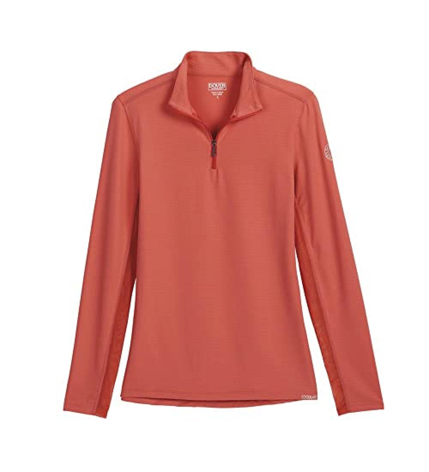Dover Saddlery CoolBlast 100 Ladies' Malabar Long Sleeve Shirt - X-Small, Spiced Coral - Buy Online on GoSupps.com