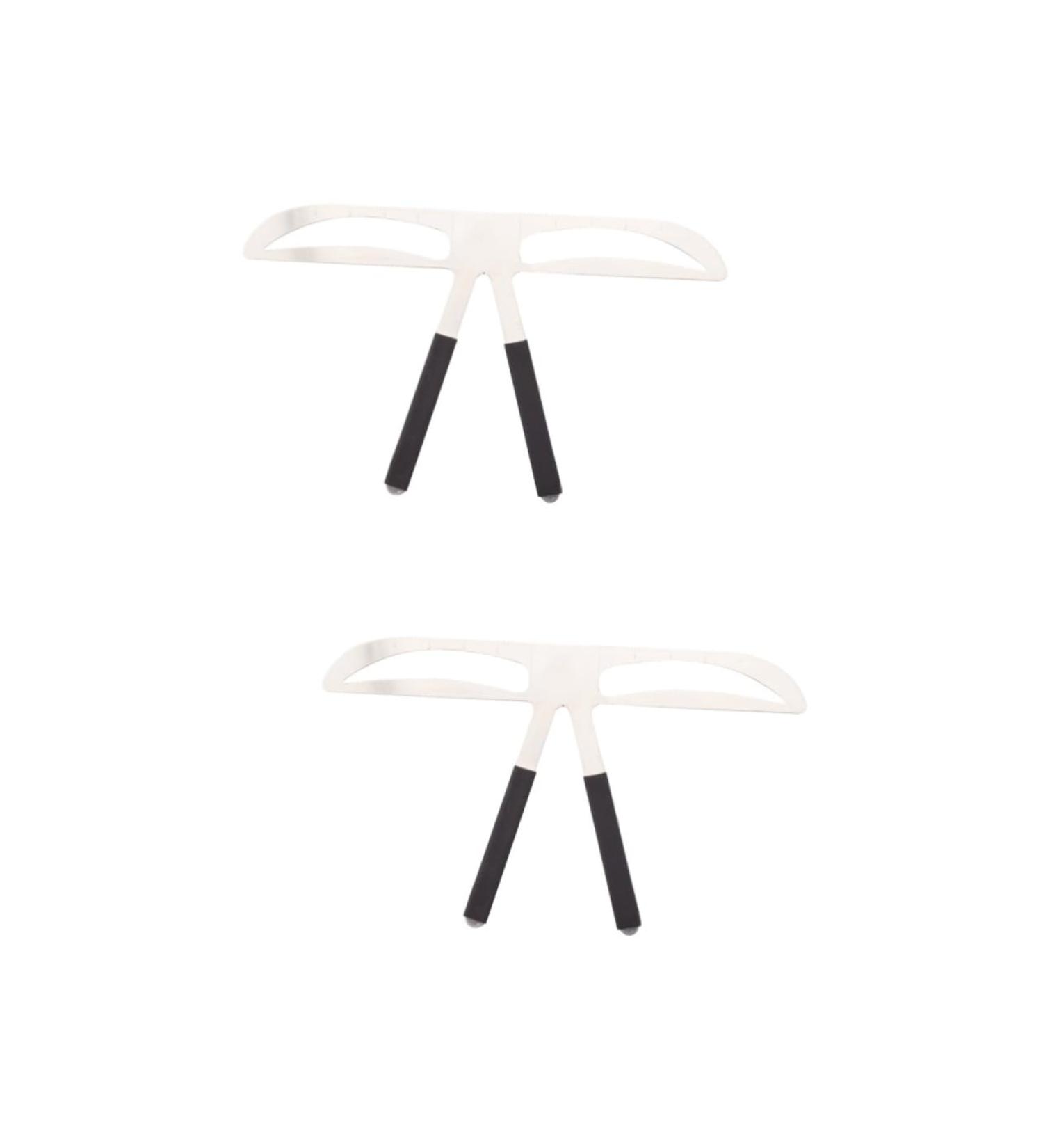 Baluue 2pcs Three-point Eyebrow Ruler Eyebrow Stencil Kit Women Eyebrow Ruler Eyebrow Drawing Tool Caliper mediumx2pcs As Shownx2pcs - Buy Online on GoSupps.com