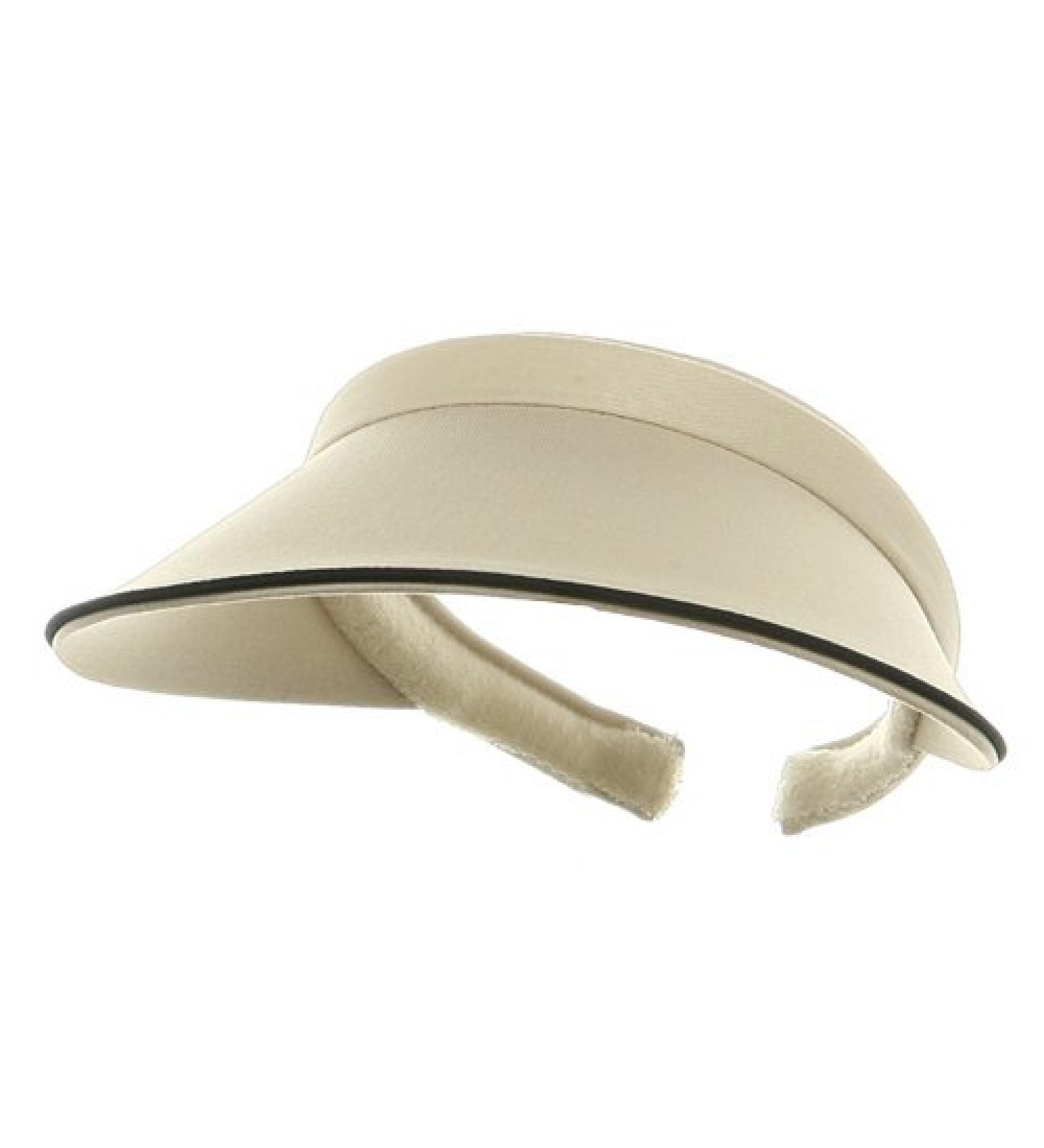 Women's Piping Clip On Visor in Putty - Stylish and Functional Sun Protection - Buy Online on GoSupps.com