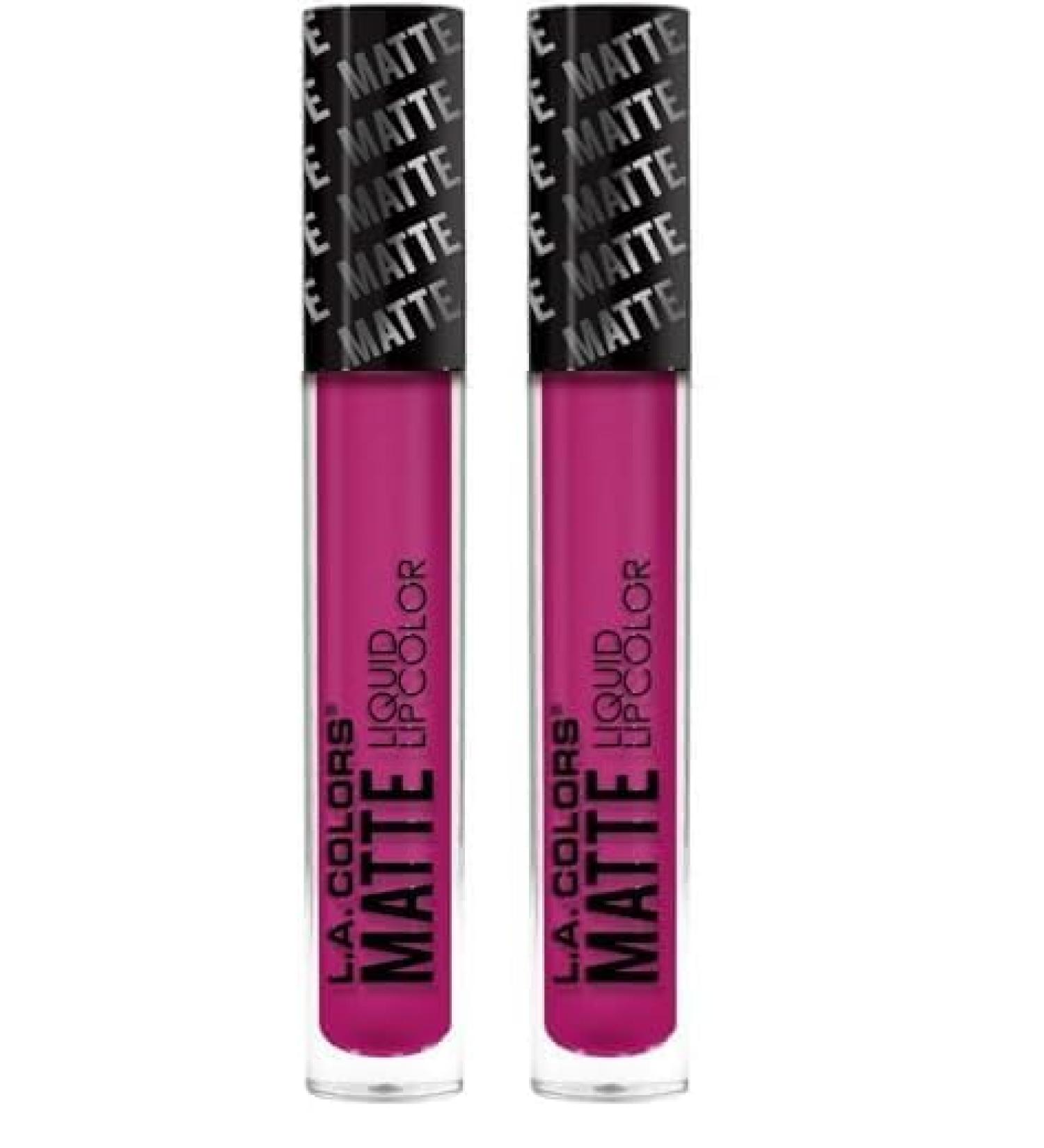Buy L.A. COLORS Matte Liquid Lip Color - Pampered 1 oz (Pack of 2) | International Shipping Available - Buy Online on GoSupps.com