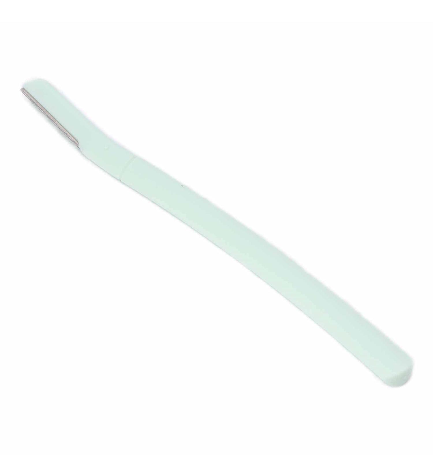 Eyebrow Trimmer - Stainless Steel Non-Slip Green Razor with Safety Cover for Precision Face Shaving - Buy Online on GoSupps.com