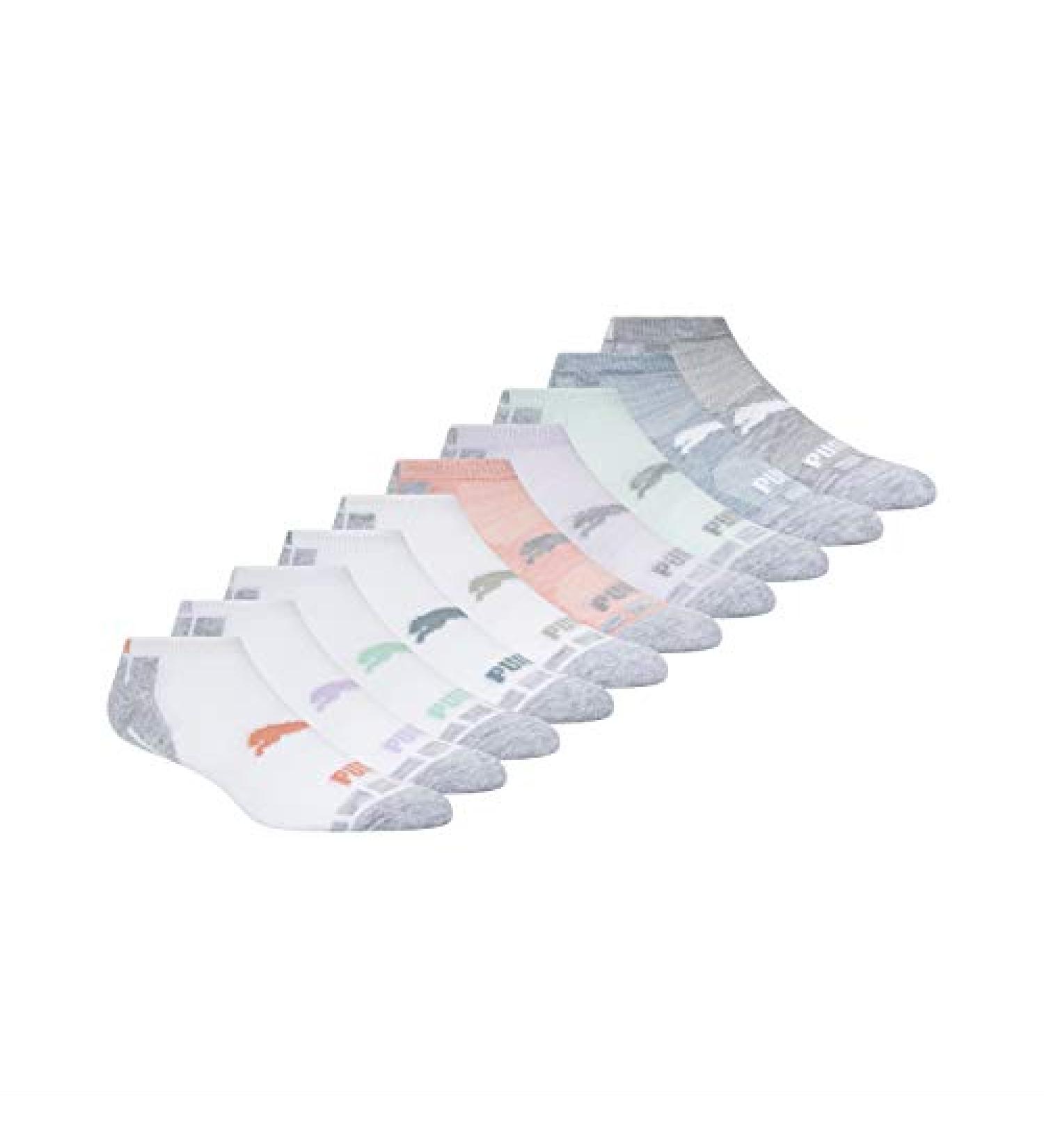 PUMA Kids' 10 Pack Low Cut Socks 9-11 Peach - Comfortable and Stylish - Buy Online on GoSupps.com