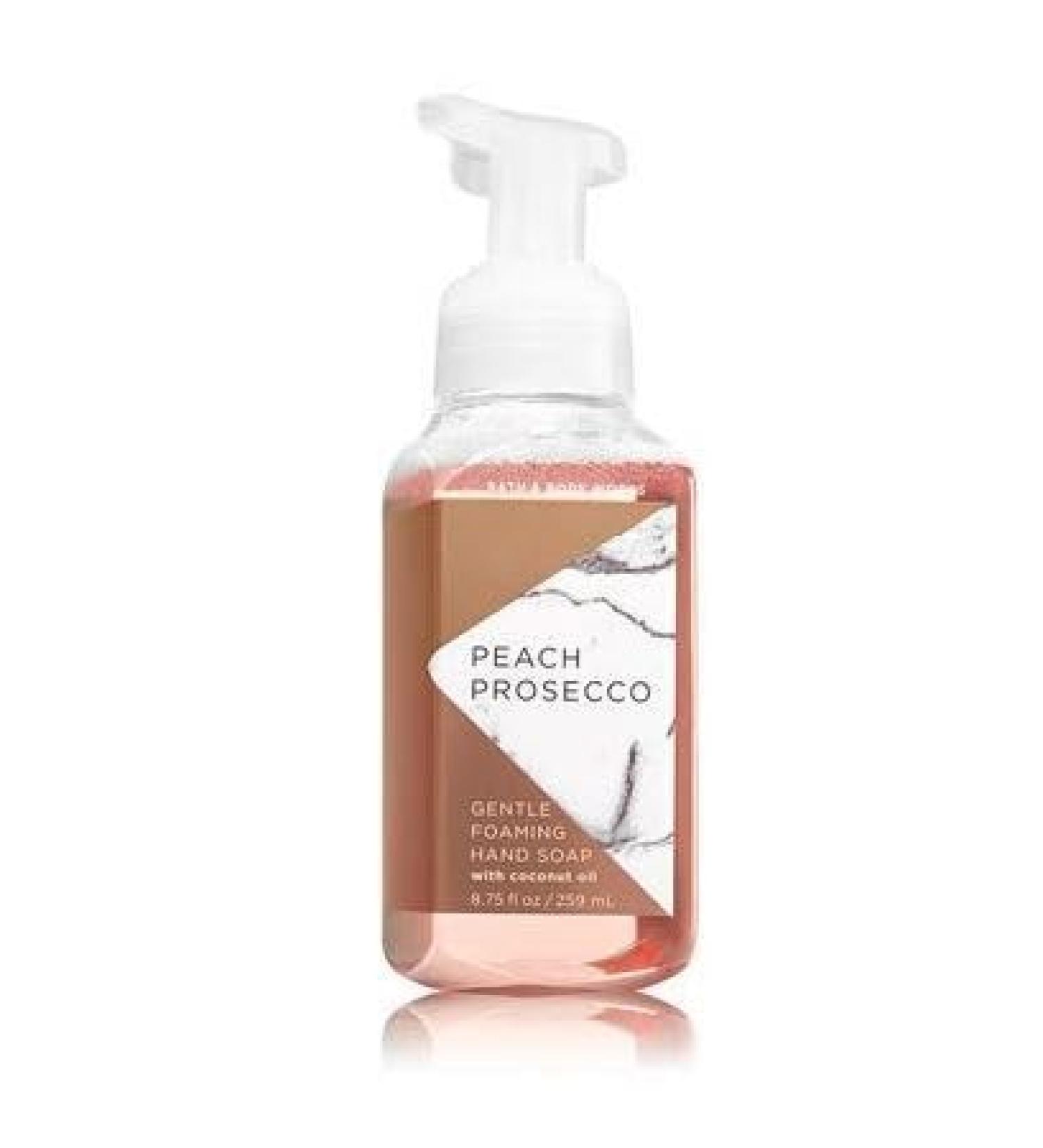 Bath Body Peach Prosecco Gentle Foaming Hand Soap - 8.75 Fl Oz - Scented with Natural Essential Oils