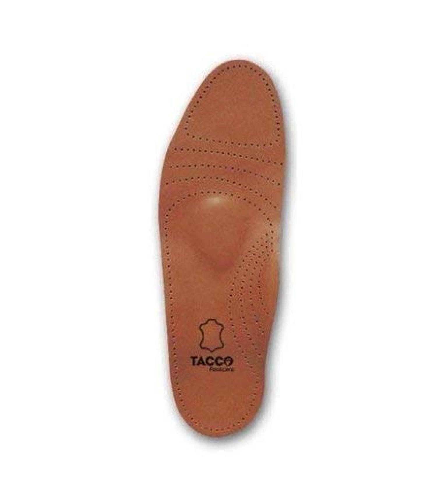 Tacco Men's Full Length Deluxe Leather Orthotic Insole - Size 12 Tan