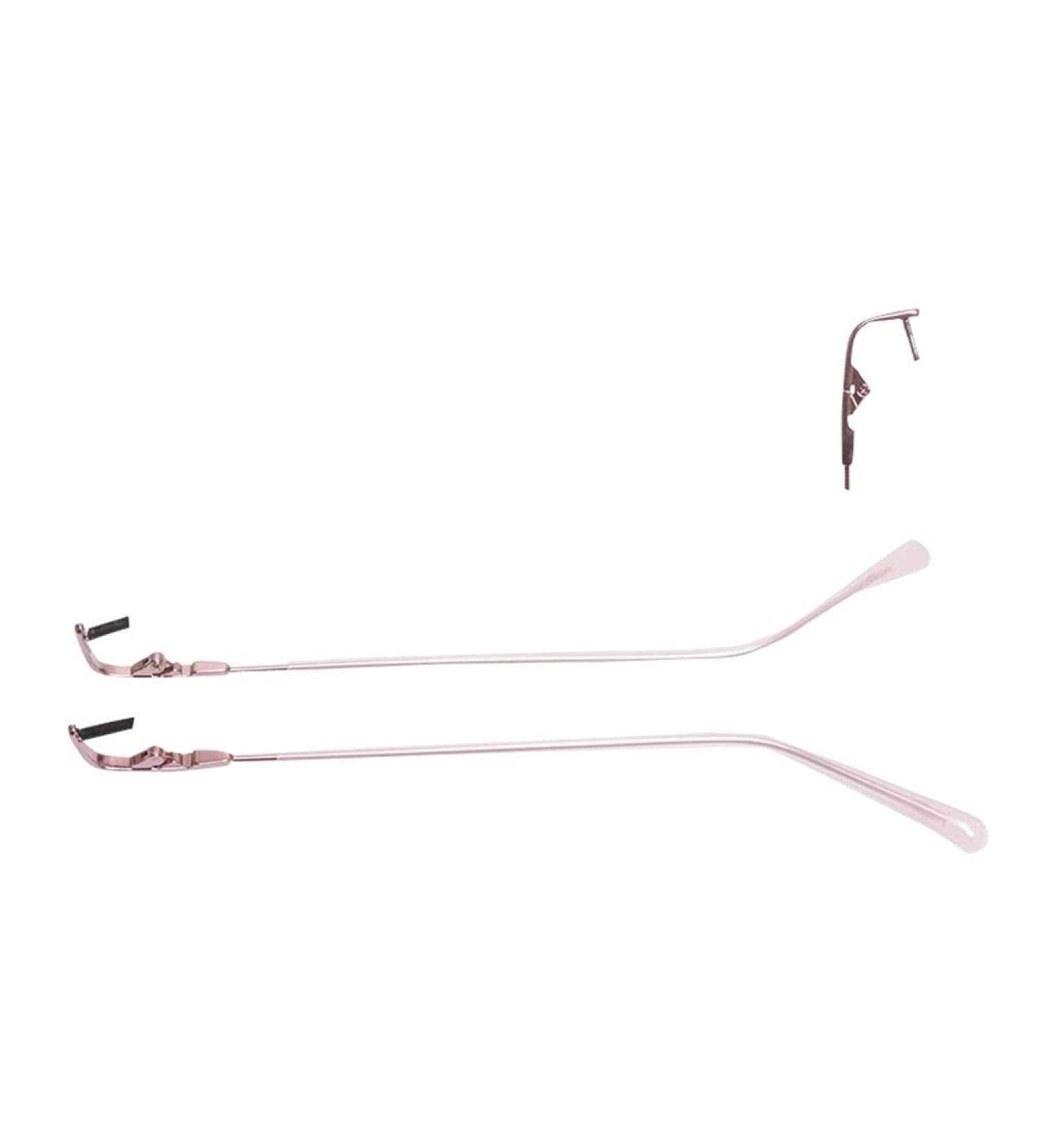 Jingyun 1 Pair Metal Eyeglasses Replacement Glasses Spare Eyeglass Frames Temple Glasses Arms Legs for Adults No Card Slot-K05