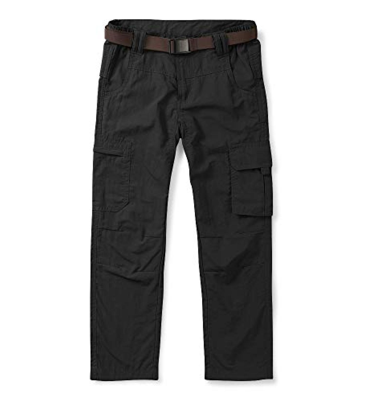 Phorecys Kids Boys Youth Hiking Pants,Outdoor Travel Safari Quick Dry Lightweight Trousers Age of 3-13 13-14 Years Black