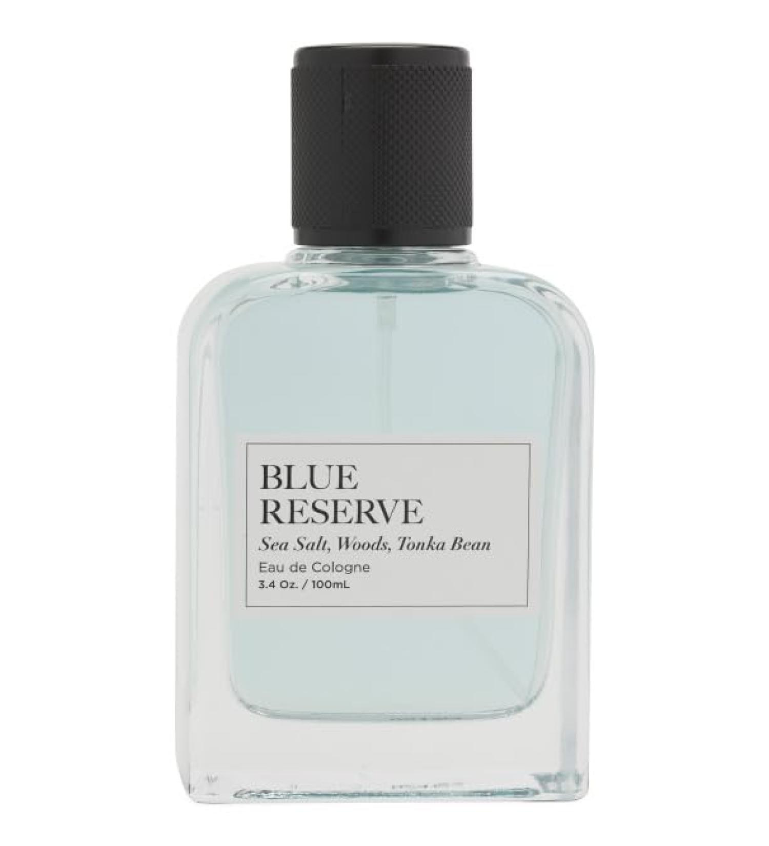 Tru Fragrance Blue Reserve Eau De Cologne Spray 3.4 oz Sea Salt Woods Tonka Bean
