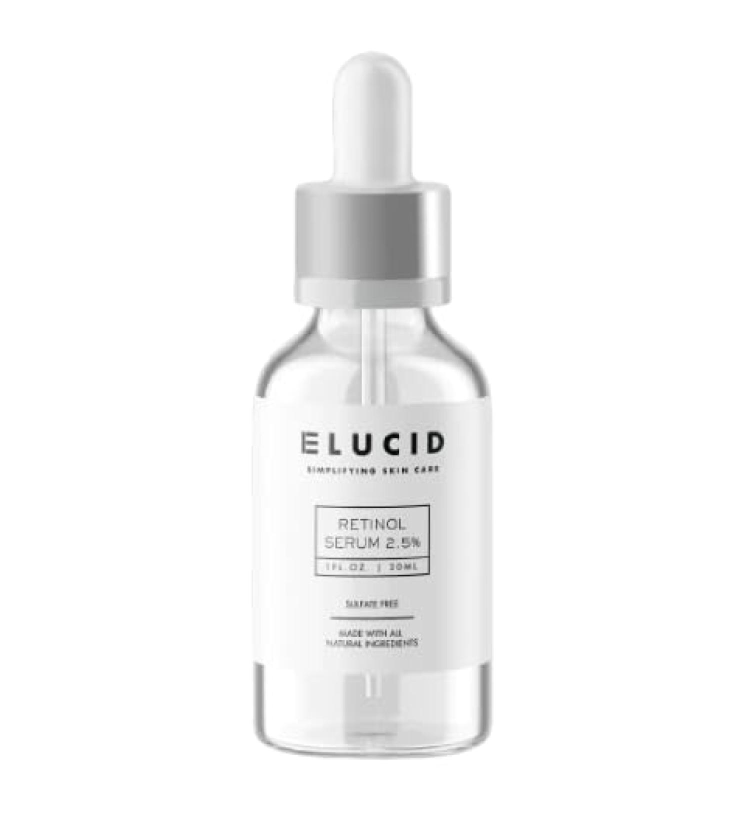 Elucid Skin Care Retinol 2.5% Serum - Anti-Aging Brightening and Skin Renewal - Shop Now for International Shipping - Buy Online on GoSupps.com