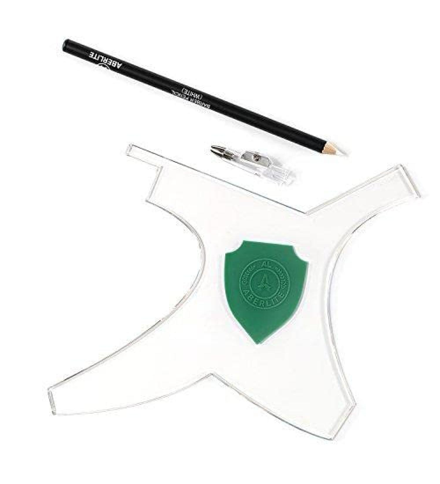 Asiaark ClearShaper - Beard Shaping Tool - 100% Clear - Men's Ultimate Hair Lineup Guide Template (Green) - Buy Online on GoSupps.com