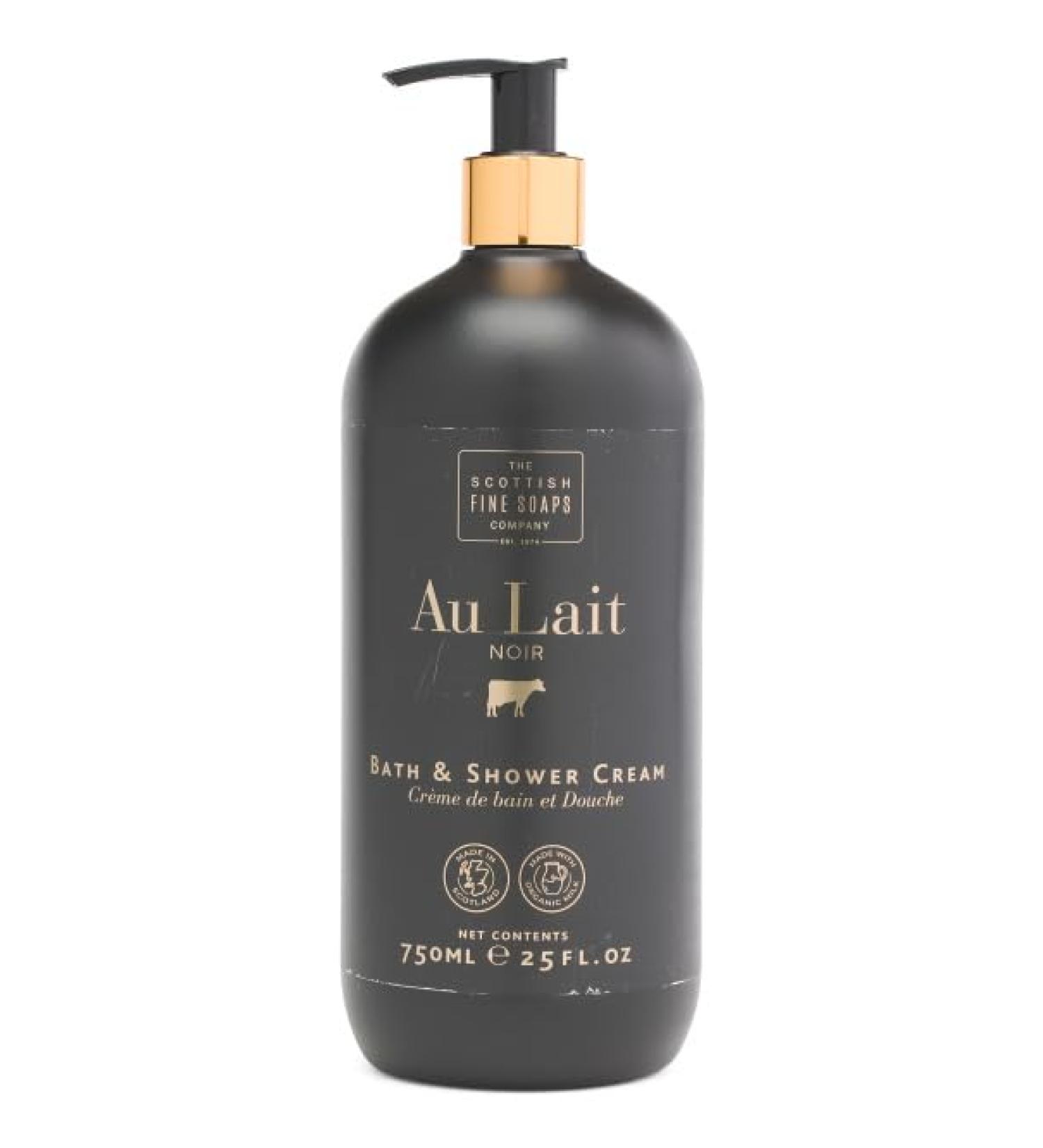 NEW SCOTTISH FINE SOAPS 25oz Au Lait Noir Bath Shower Cream