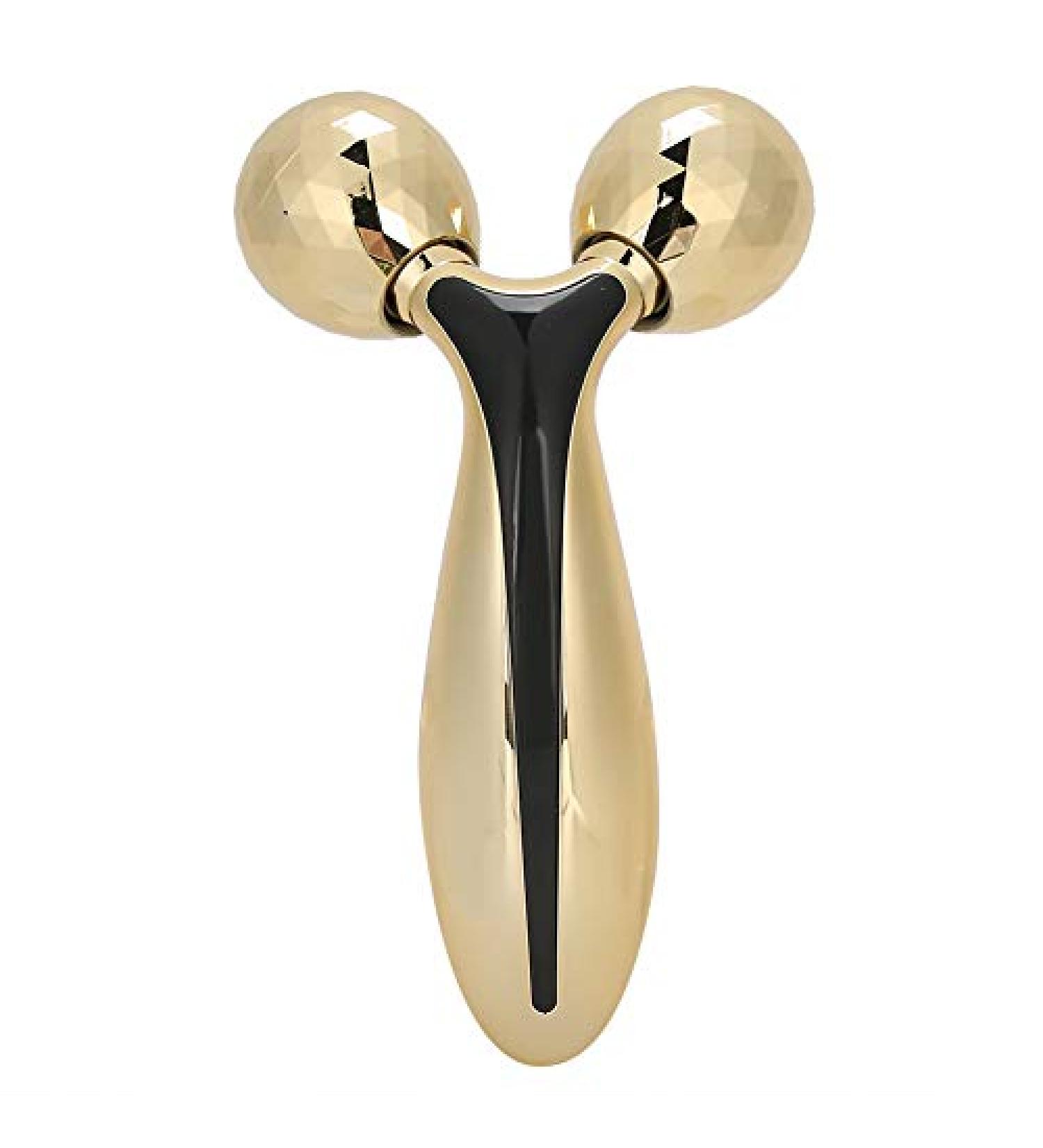 3D Face Scooter Massage Device - Skin Tightening & Facial Lifting Double Chin Removal & Anti-Wrinkle Gold Massage Tool for Face & Body - Buy Online on GoSupps.com