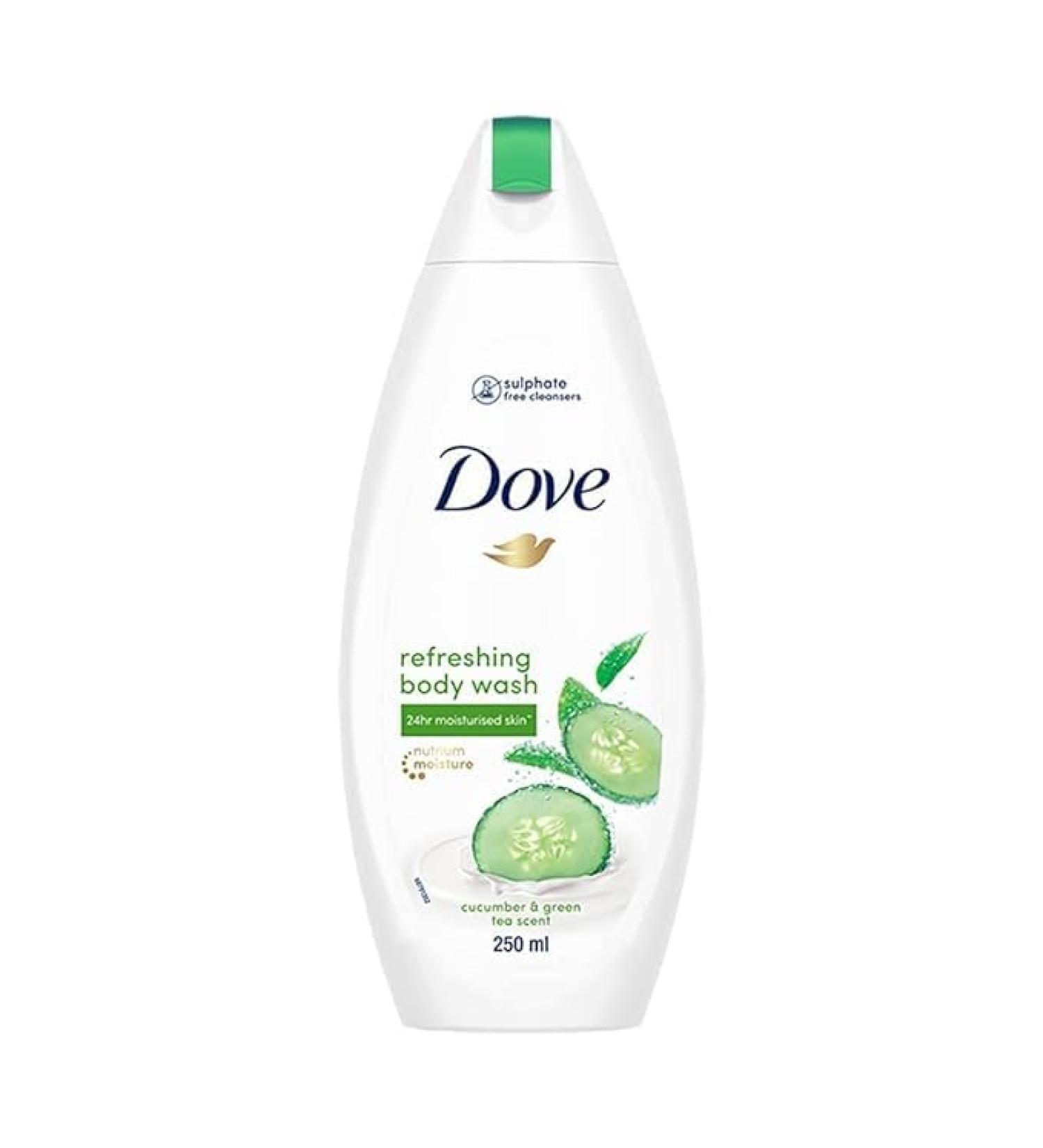 Do.vee Refreshing Body Wash - Cucumber & Green Tea Scent for All Skin Types | 250ml - Smooth Skin - Buy Online on GoSupps.com