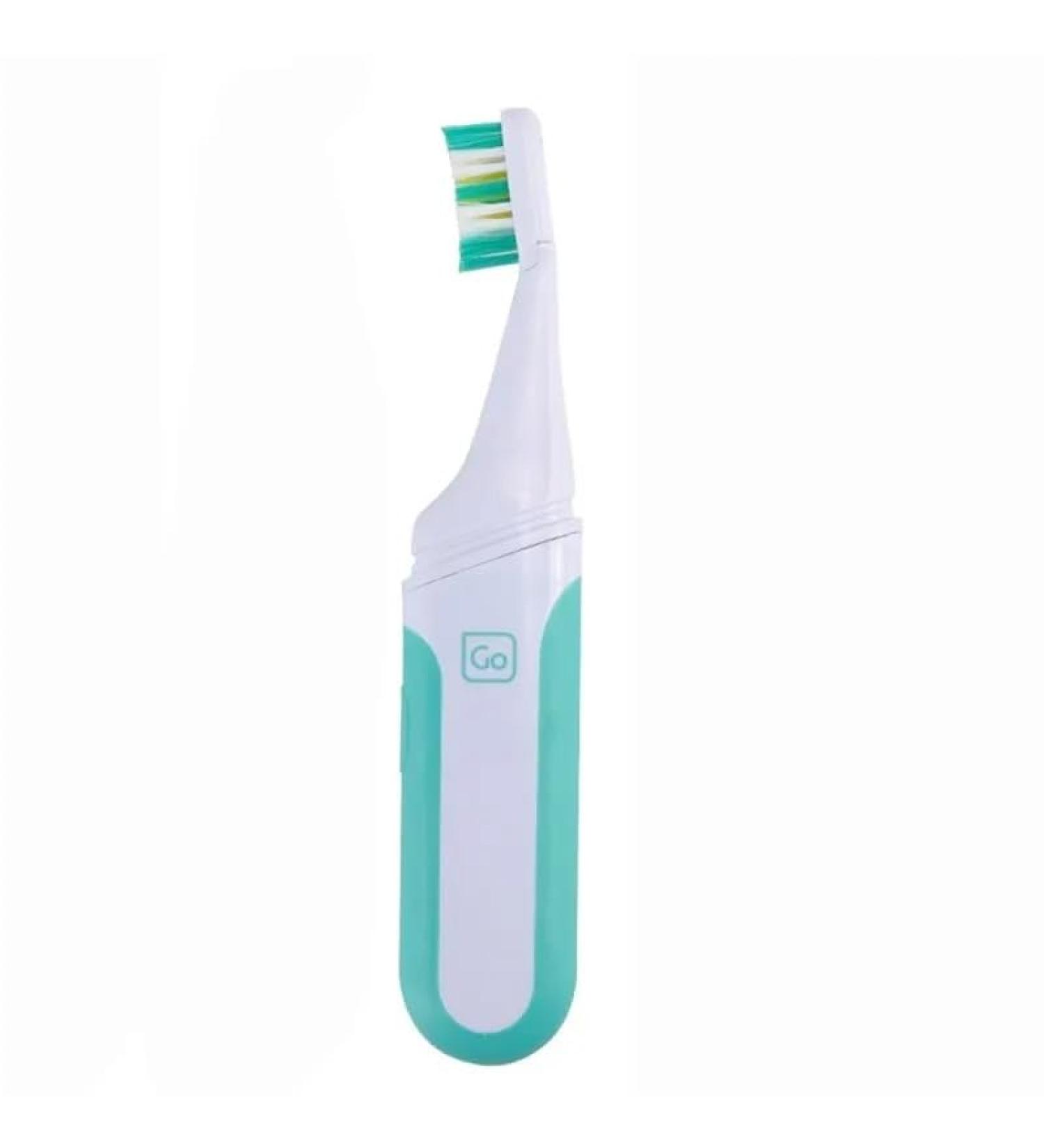 AD-BCRBgen Portable Electric Toothbrush for Adults - Waterproof Travel Toothbrush with 2 Replacement Heads - Green Battery Holder - Buy Online on GoSupps.com