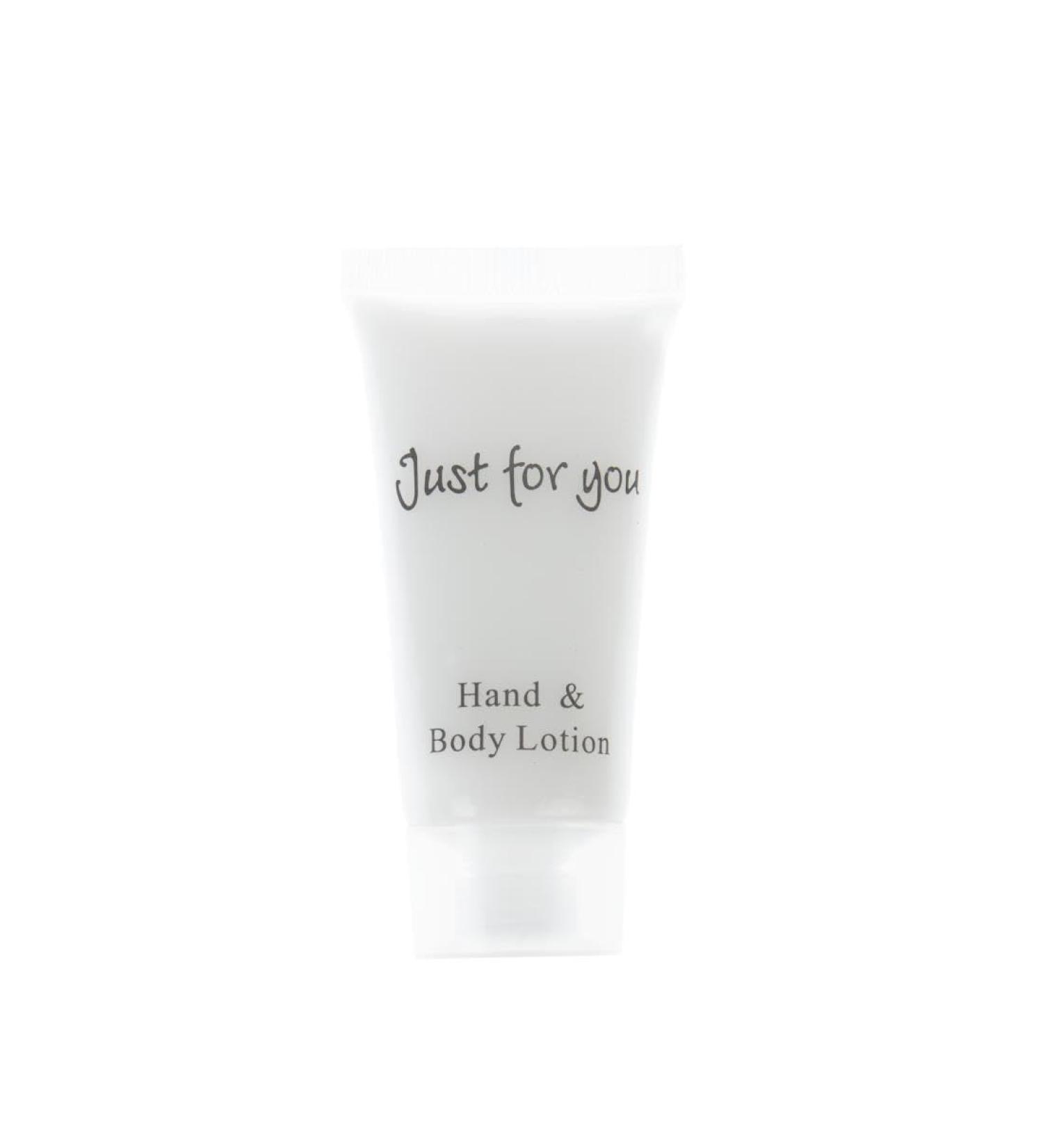 Just for You Hand and Body Lotion 20ml - REACH-Compliant Travel Toiletries Pleasant Fragrance Ideal for Hotels & Home Use - Pack of 100 - Buy Online on GoSupps.com