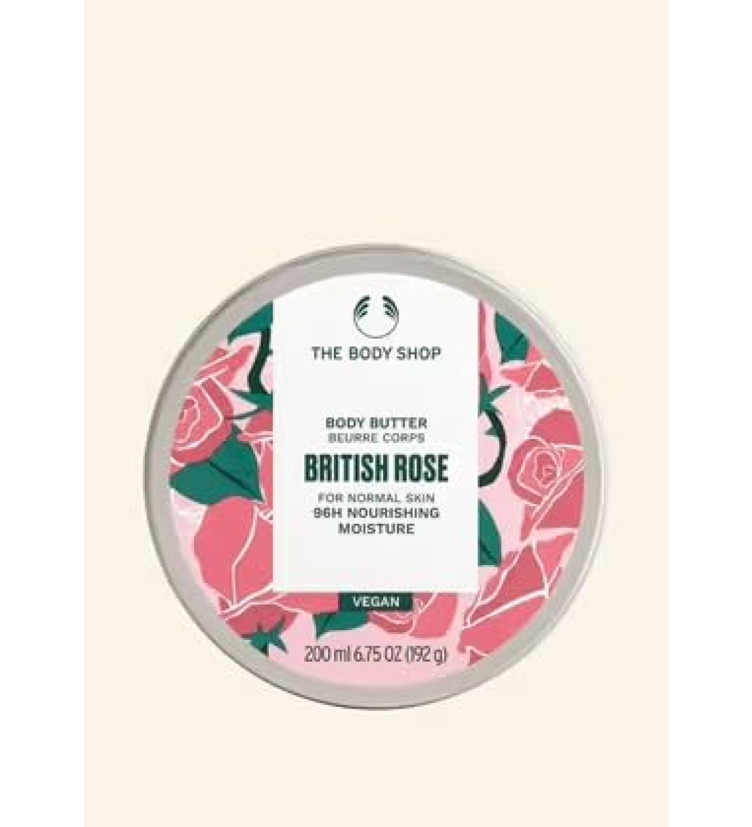 Buy British Rose Body Butter - 200ML | Hydrating Moisturizer | The Body Shop - International Shipping Available - Buy Online on GoSupps.com