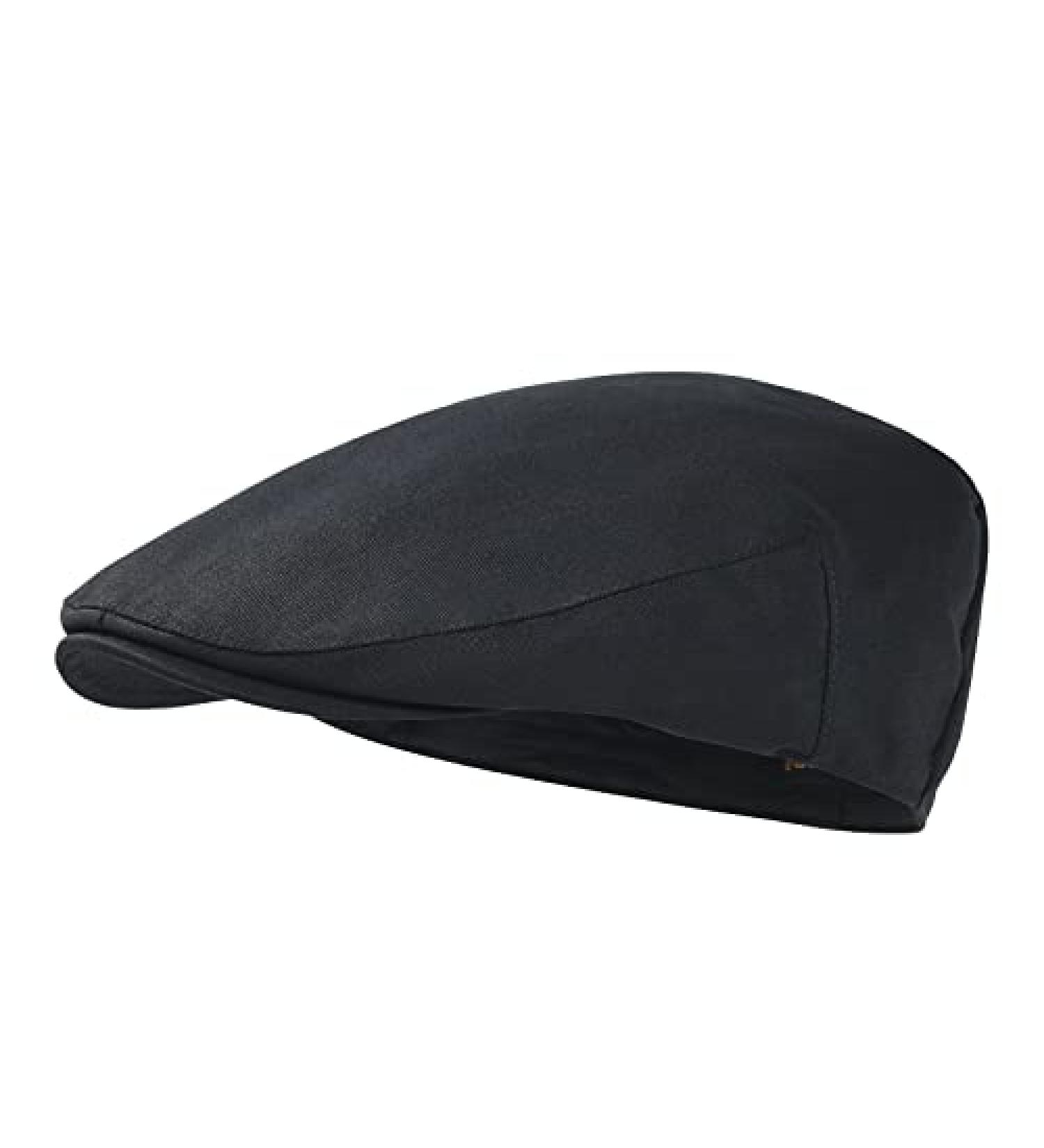 STARANCE Men's Cotton Flat Cap Ivy Gatsby Hat Black 7 3/4 - Buy Online on GoSupps.com