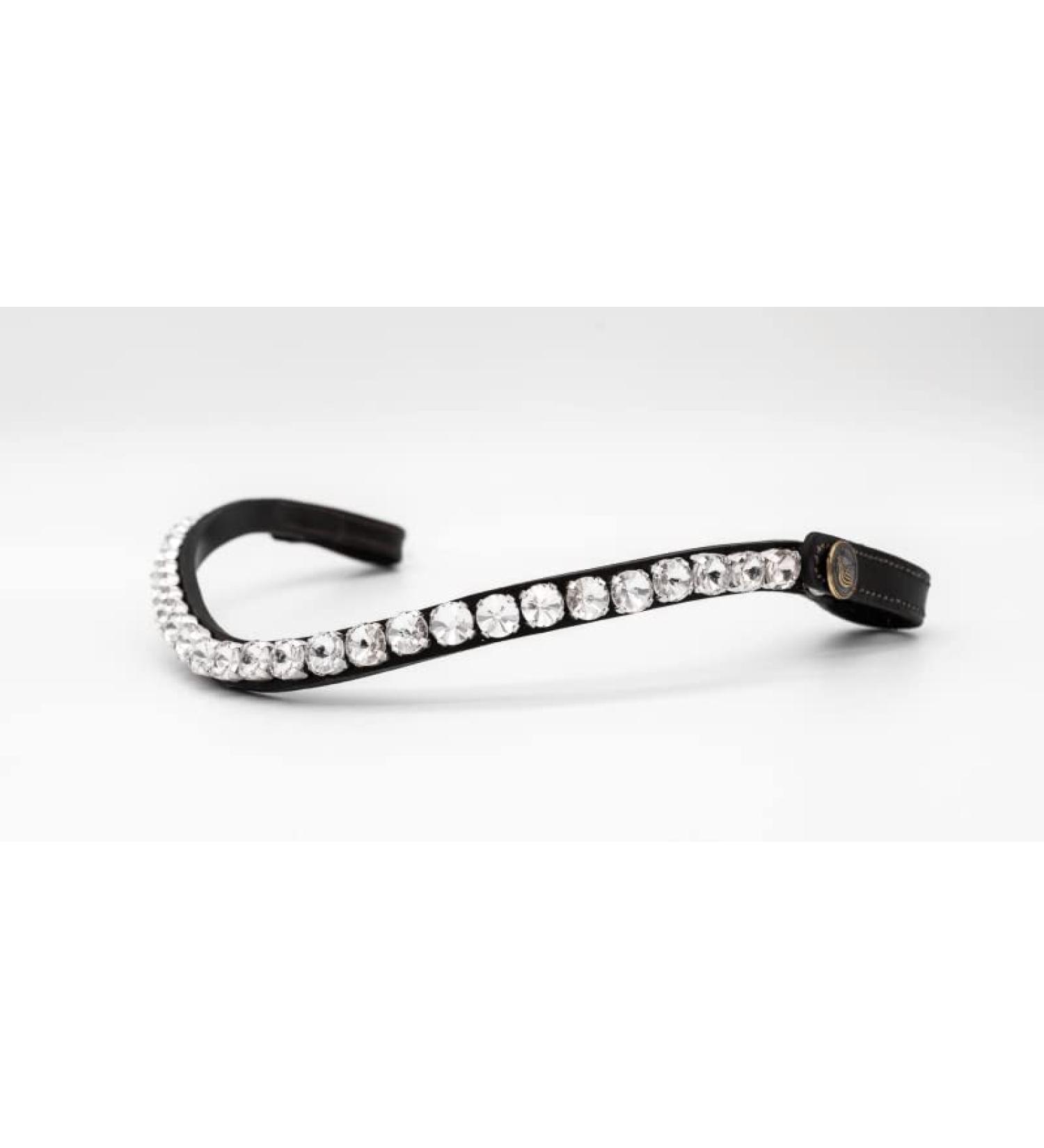 Shop Stunning White Brown Thoroughbred Browband | BRIDLERY Premium Quality Horse Gear for International Shipping - Buy Online on GoSupps.com
